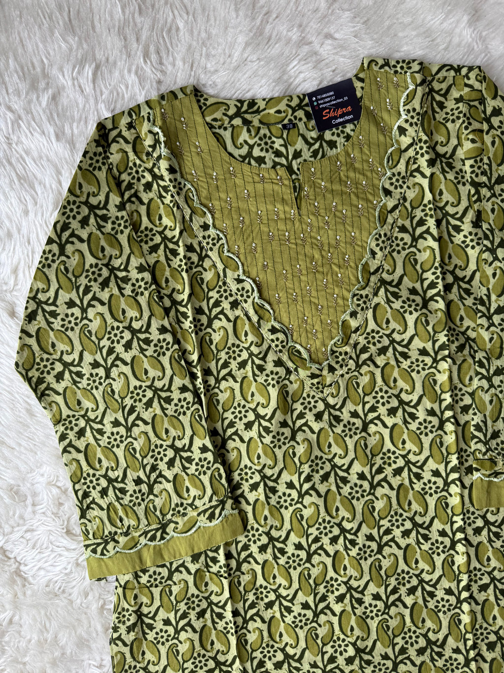 Premium Cotton Kurti Pant Dupatta Set