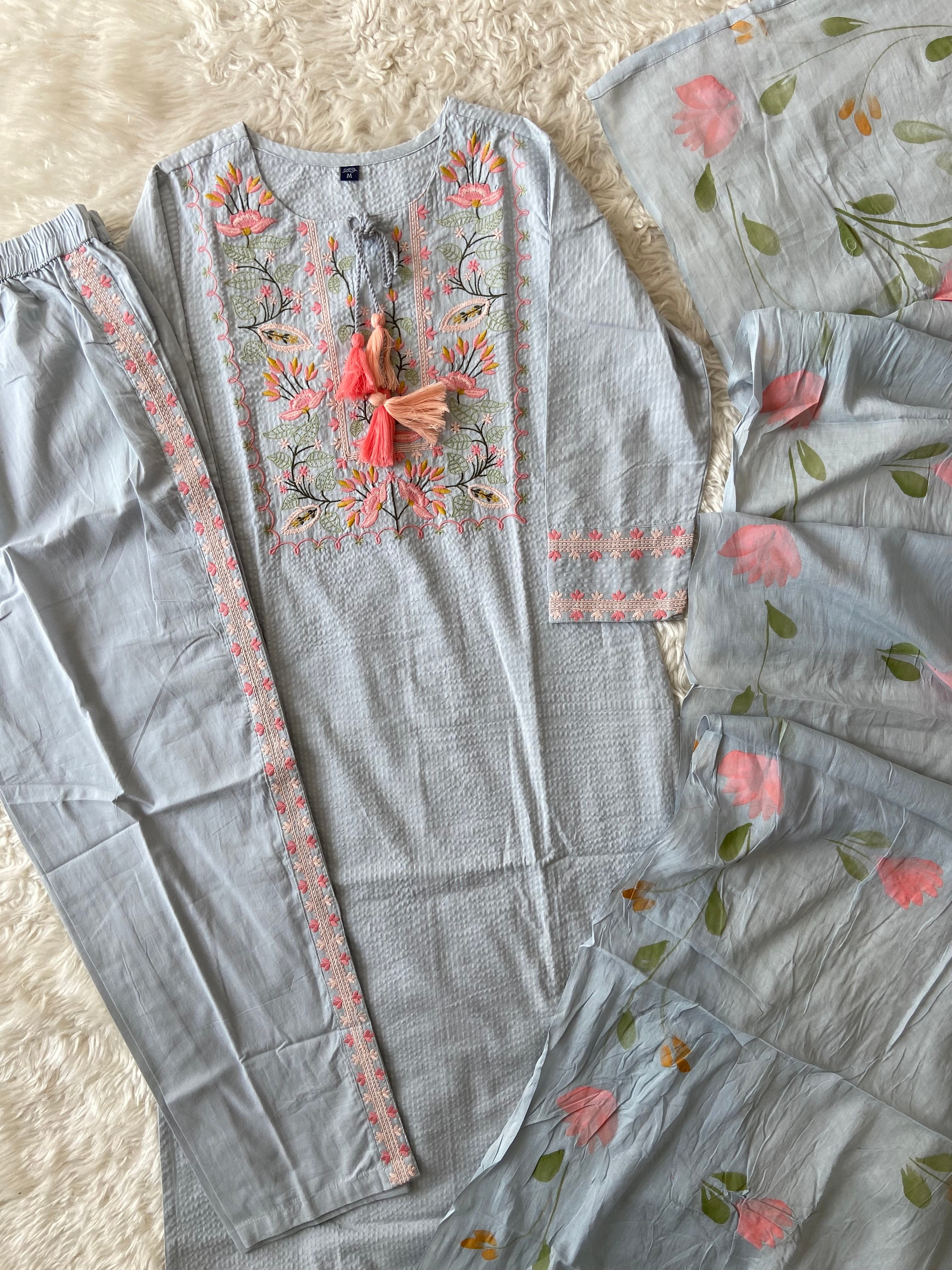 Premium Cotton Thread Work Collection