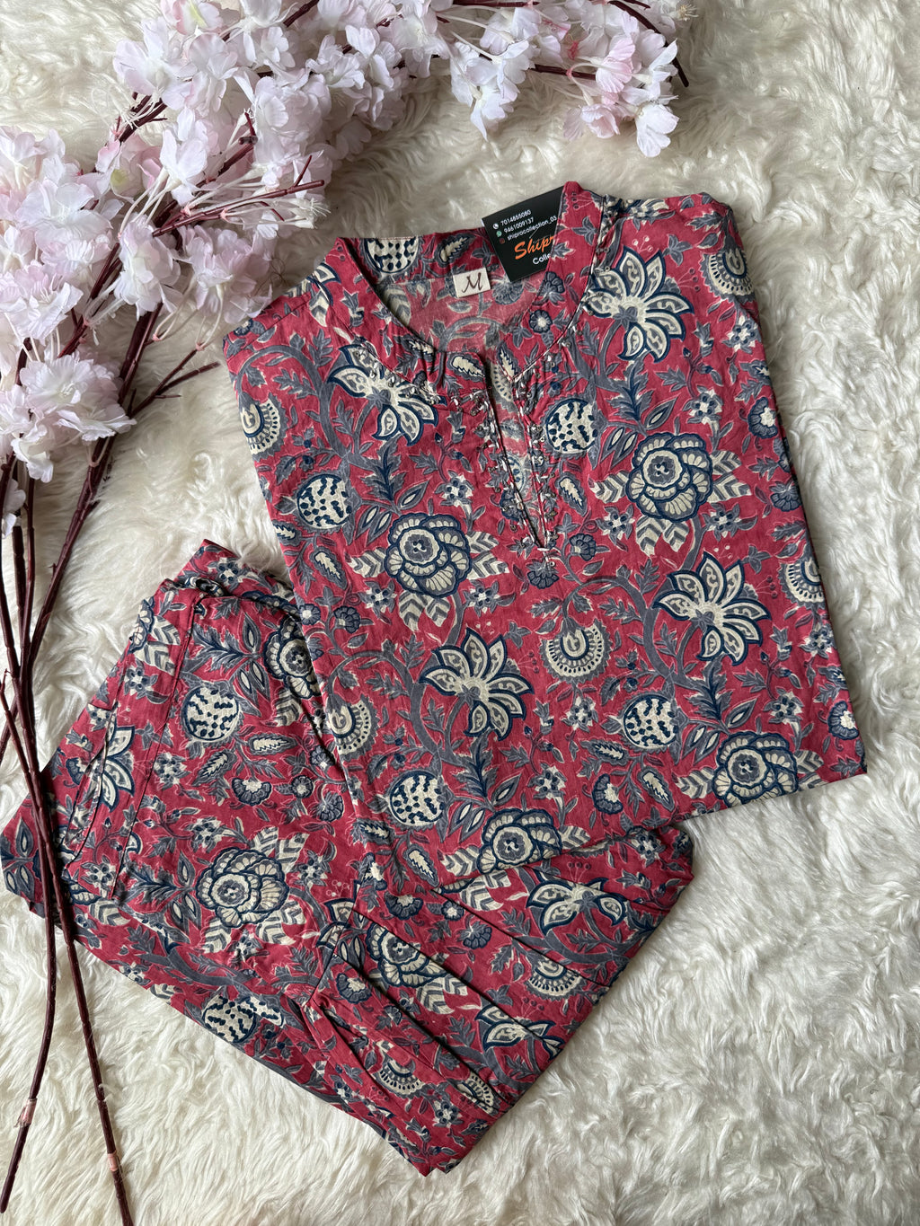 Premium Cotton Kurti Farshi Salwar Set