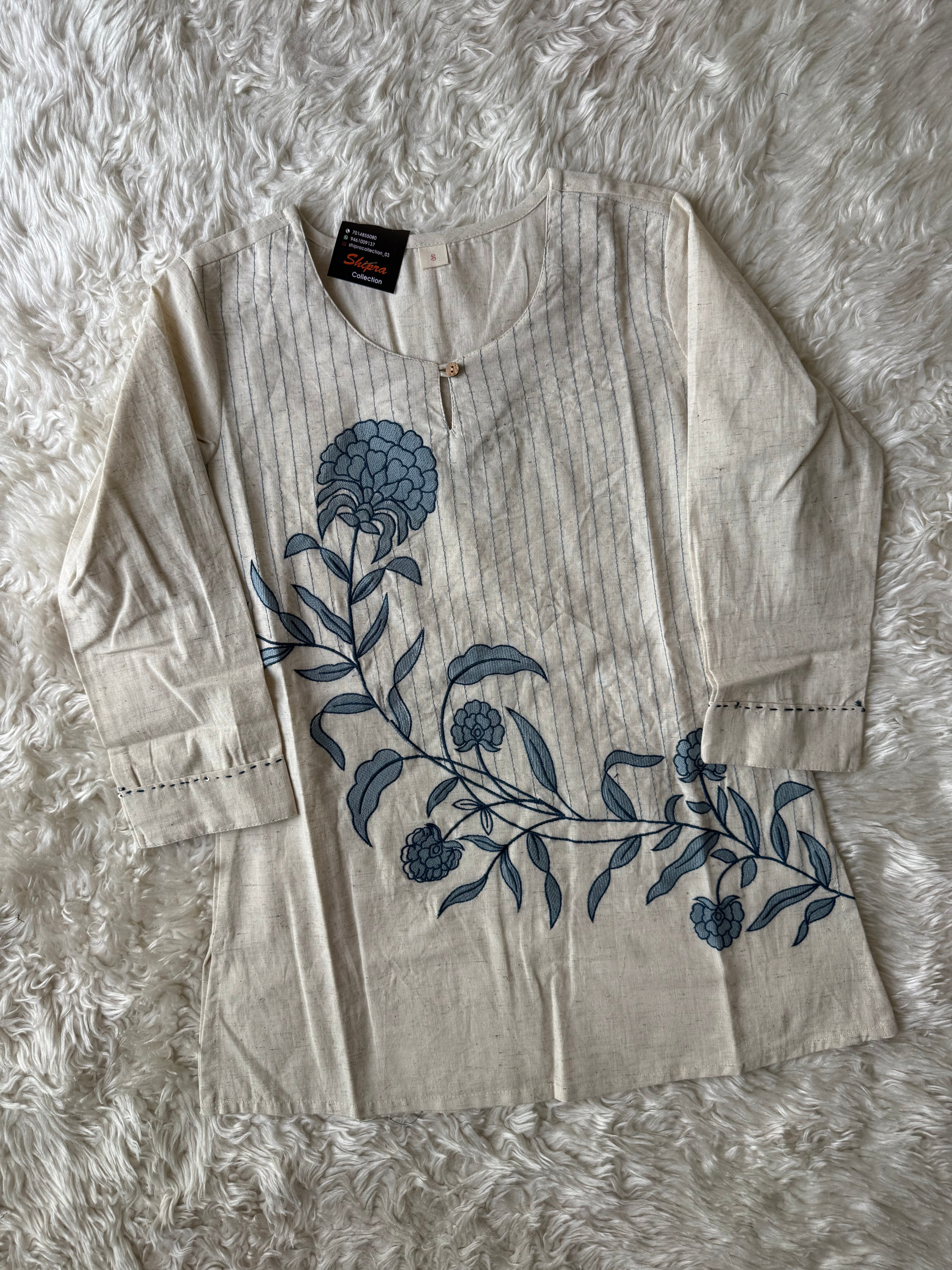Khadi Cotton Short Kurti