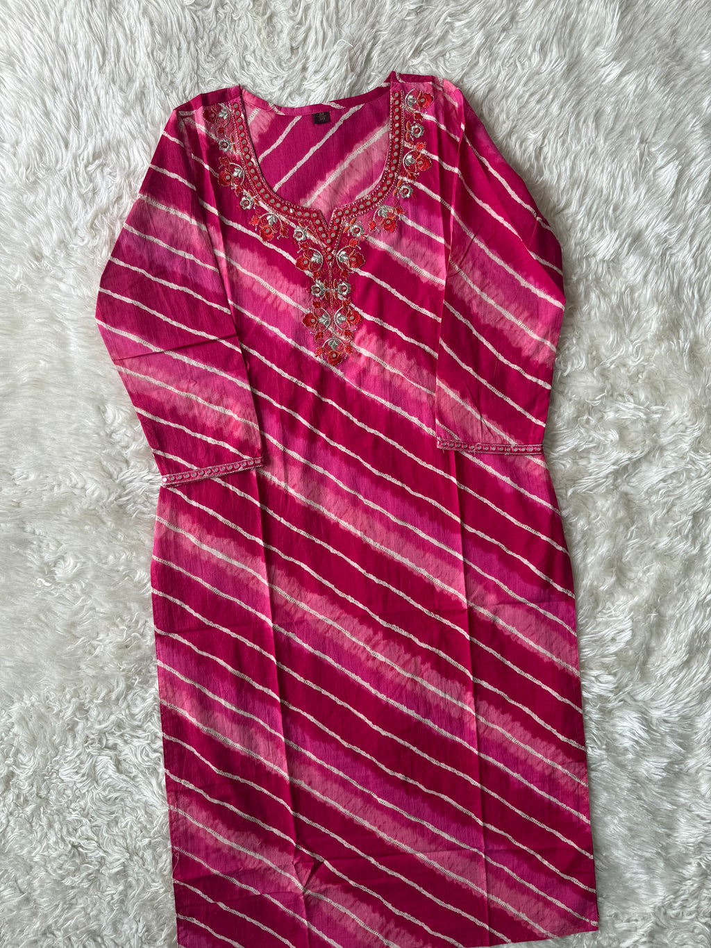 Pure Cotton Lehariya Set