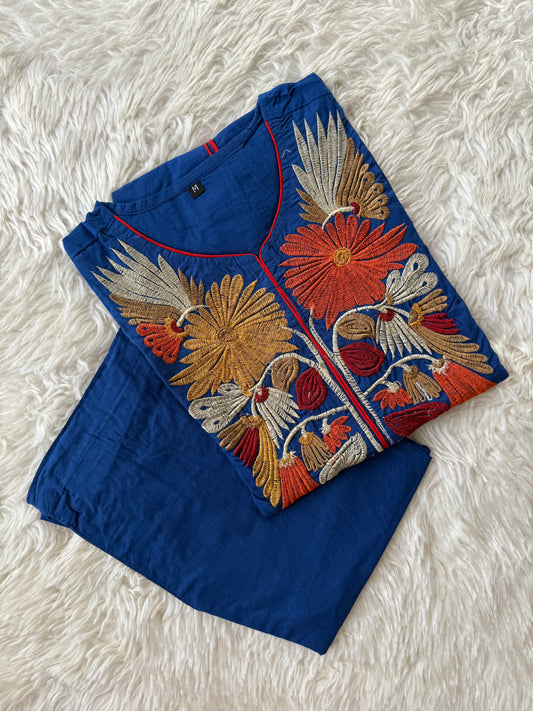 Cotton FLARE Kurti Pant Set