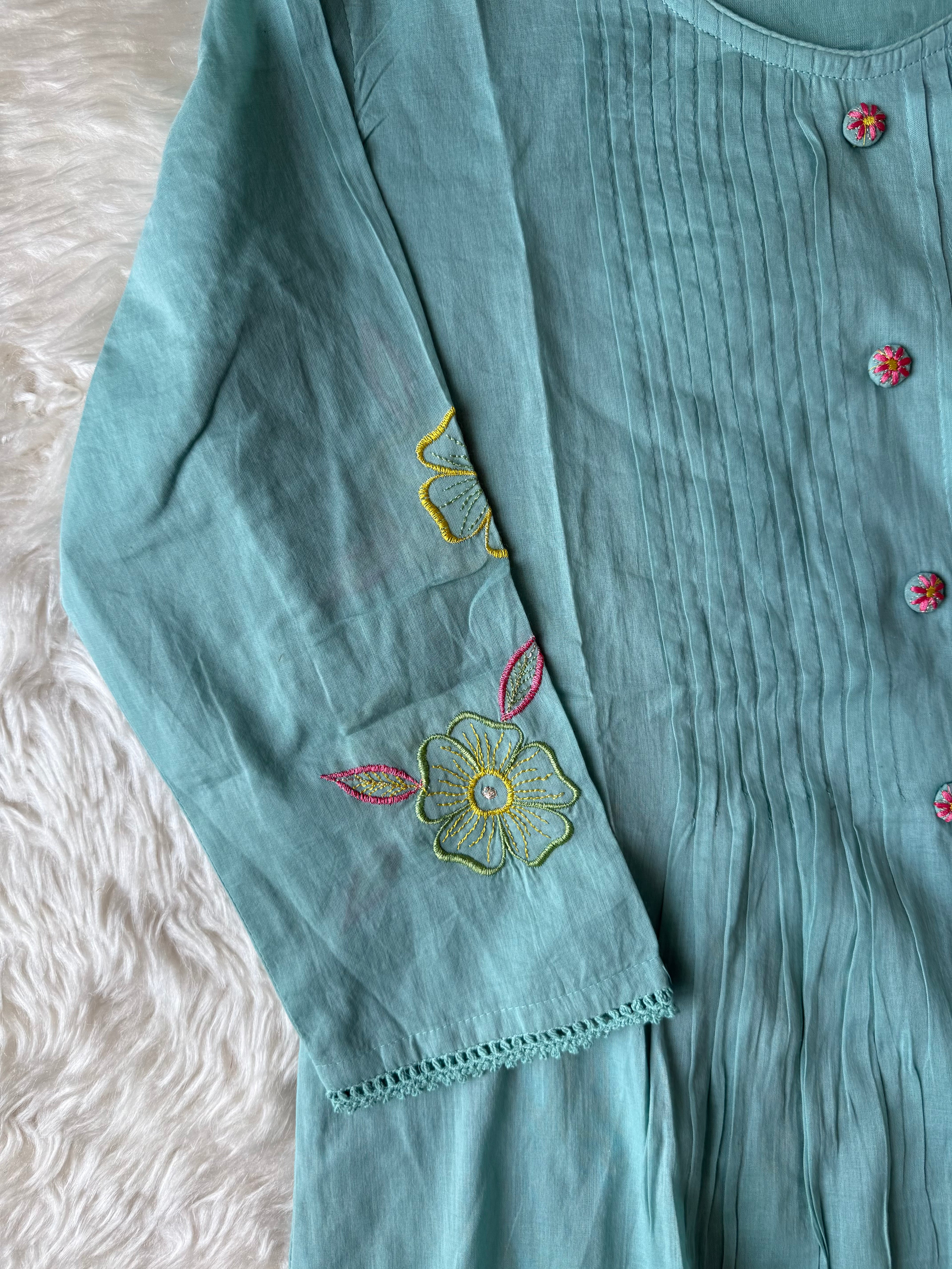 Mul Cotton Kurti Pant Dupatta Set