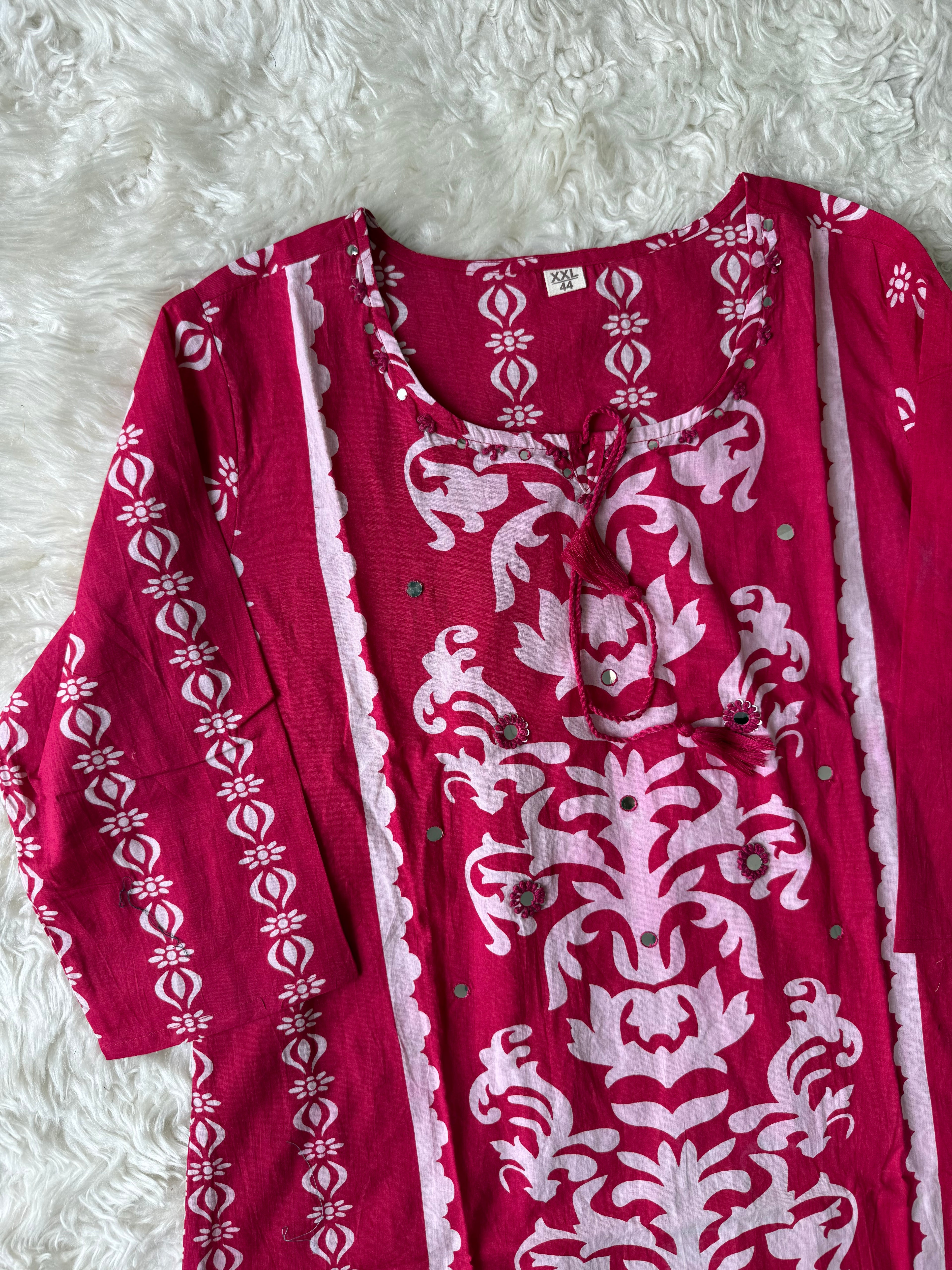 Premium Cotton Kurti Pant Dupatta Set