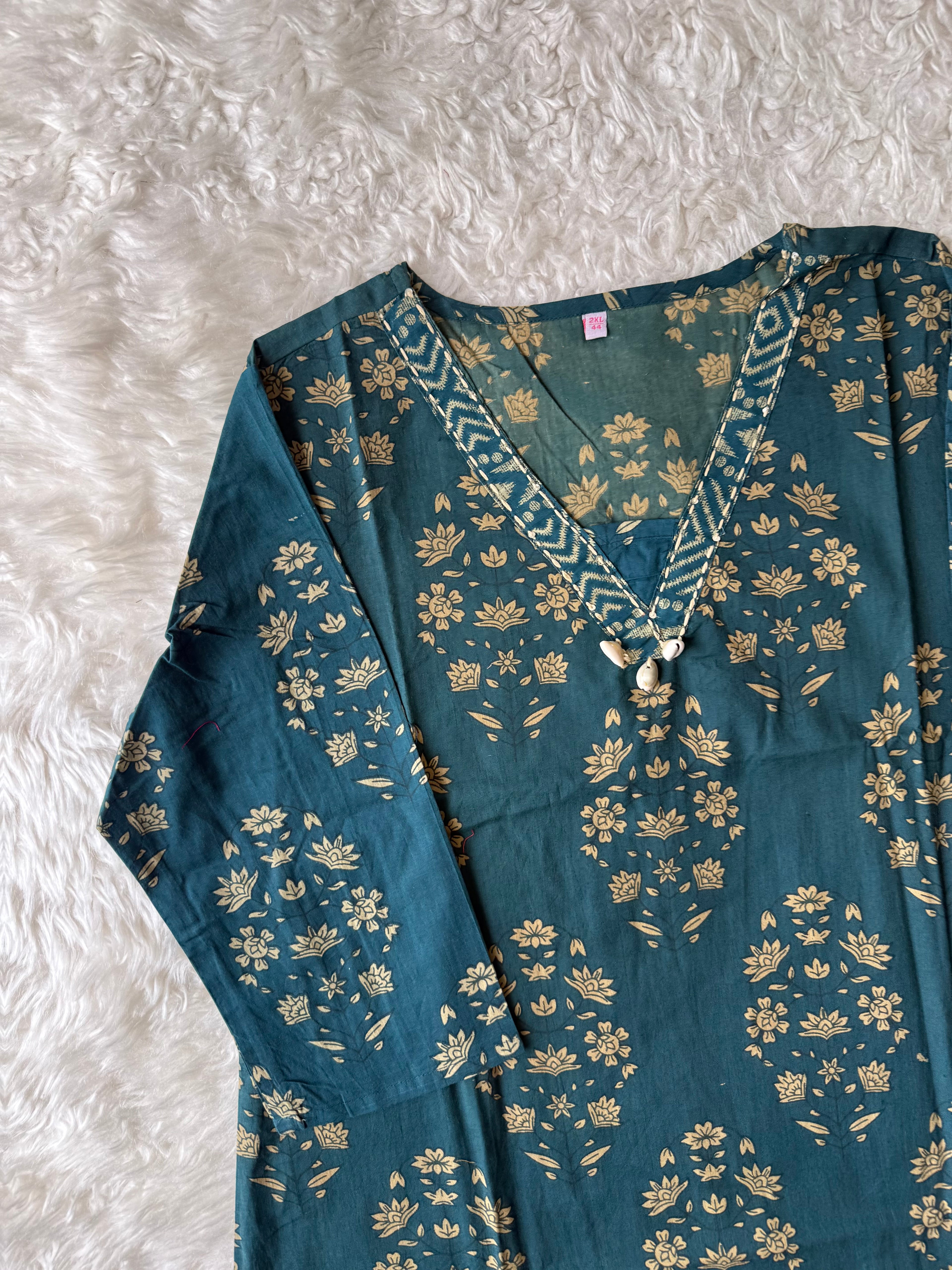 Premium Cotton Kurti Pant Set