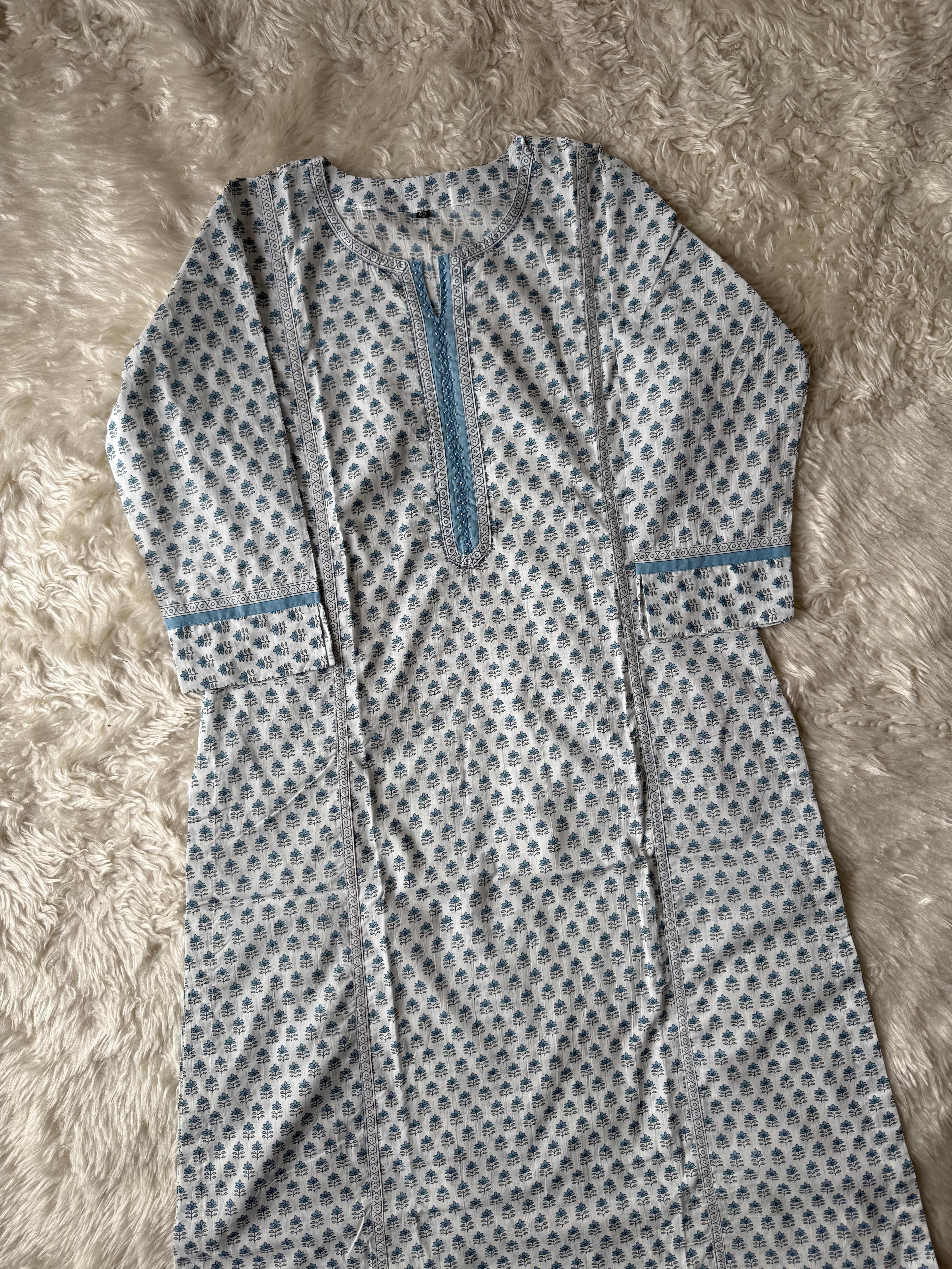Premium Cotton Kurti Pant Dupatta Set
