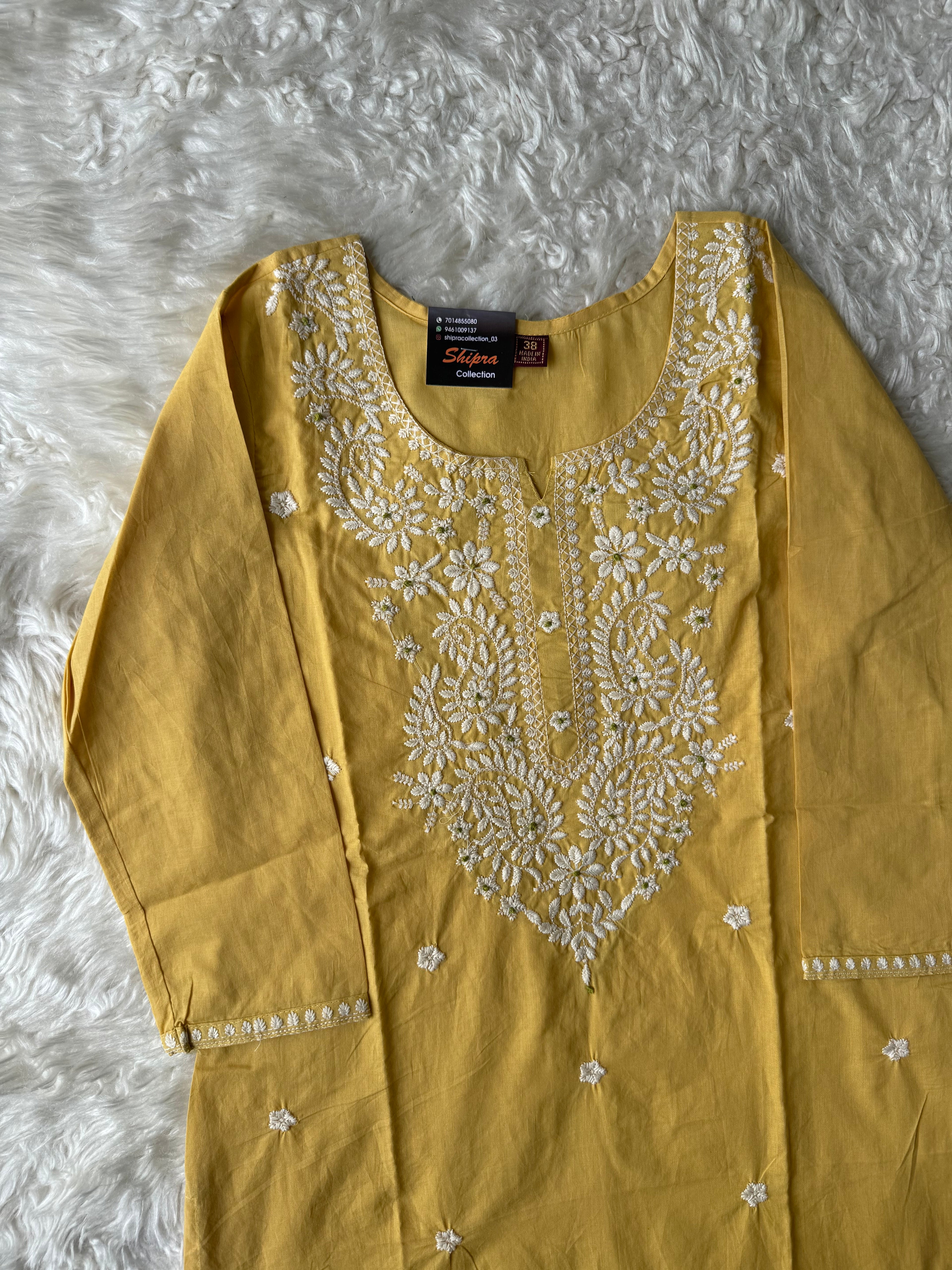 Premium Cotton Kurti Pant Dupatta Set