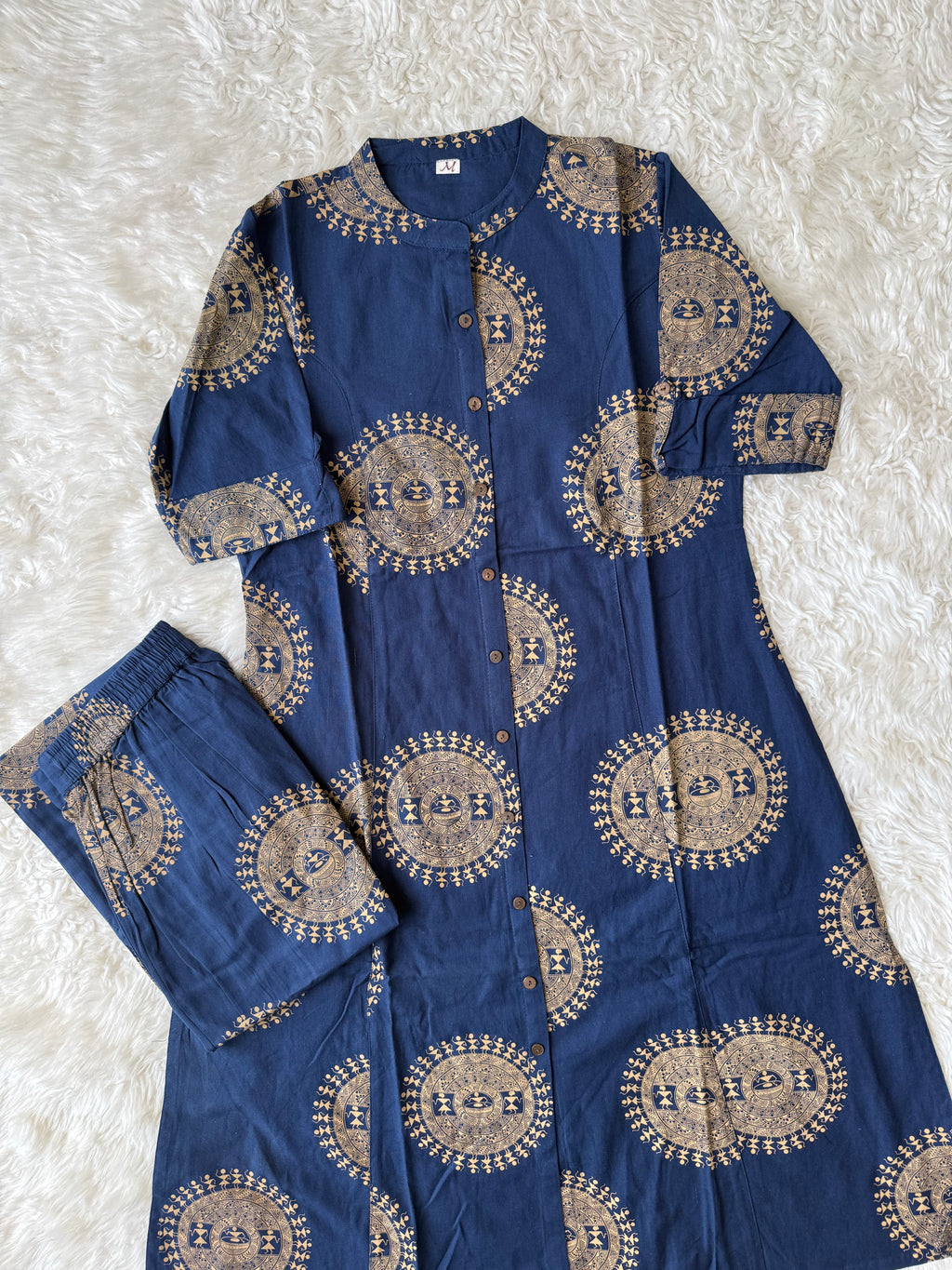 Khadi Cotton Elbow Sleeves Set