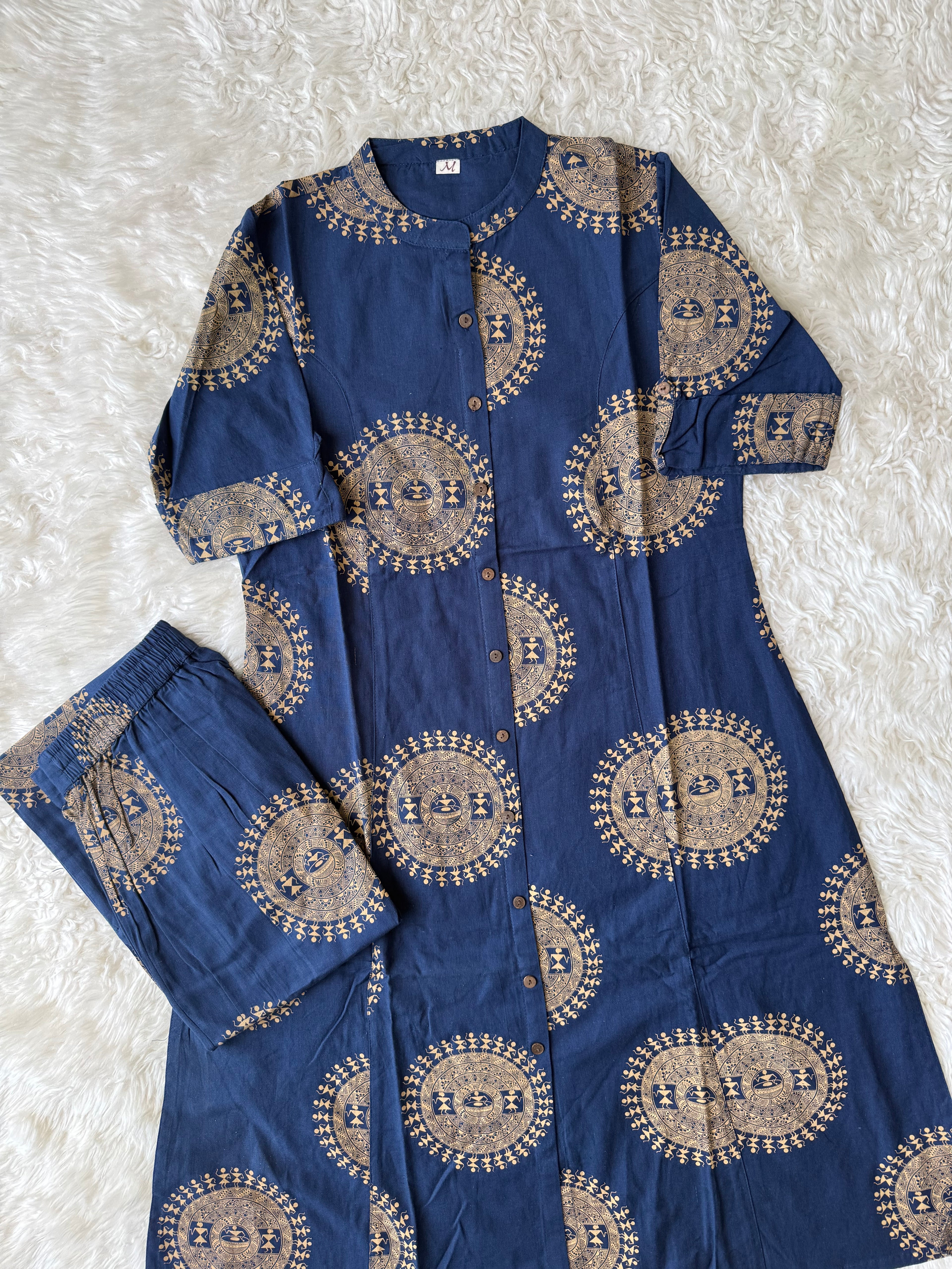 Khadi Cotton Elbow Sleeves Set