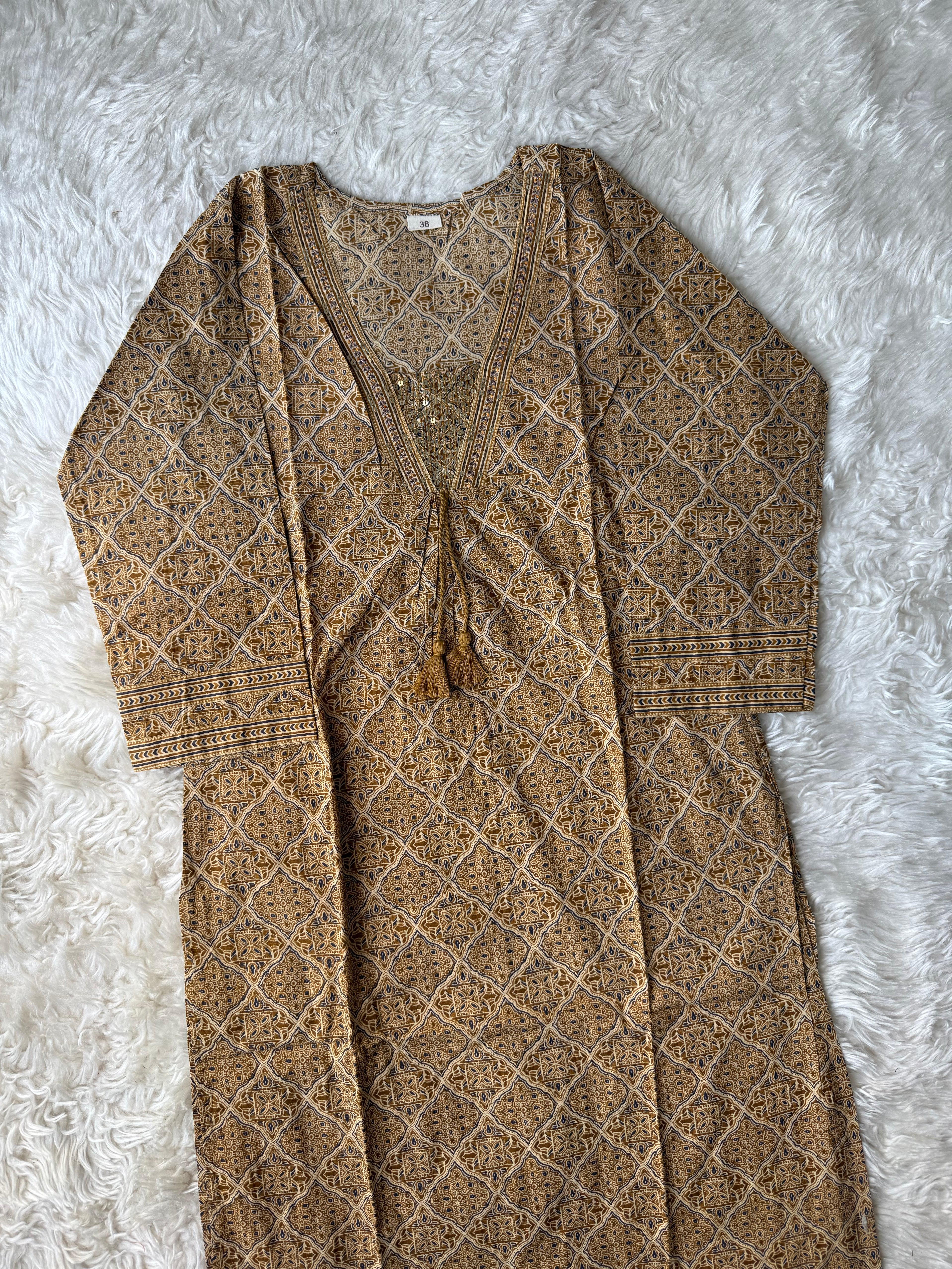 Pure Cotton Kurti Pant Dupatta Set