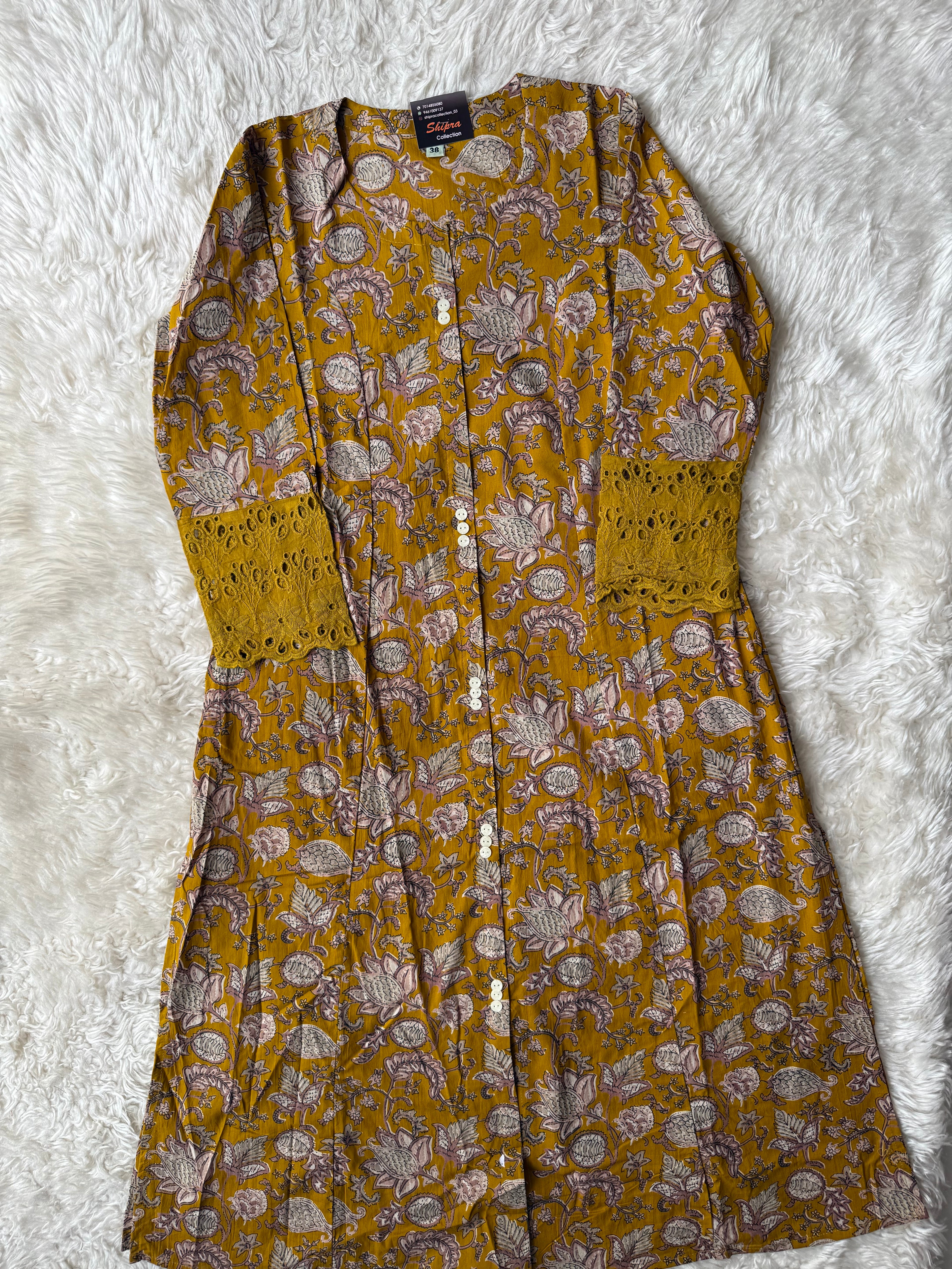 Pure Cotton Kurti Pant Set