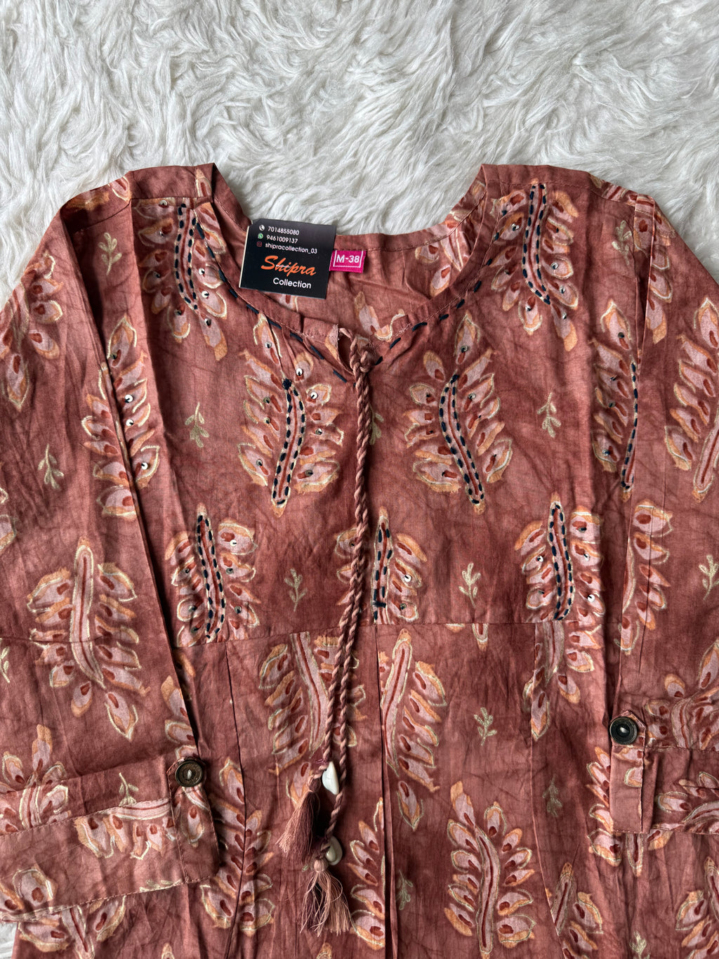 Breathable Cotton Patch Work Co-ord Set