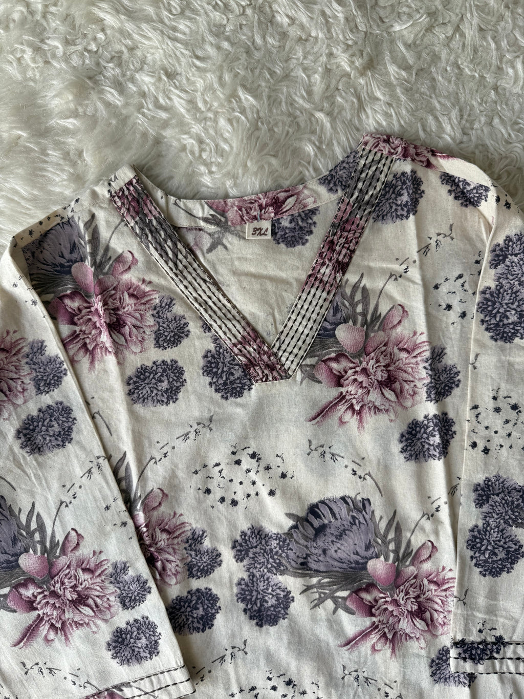 “Plus Size” Khadi Cotton Co-ord Set