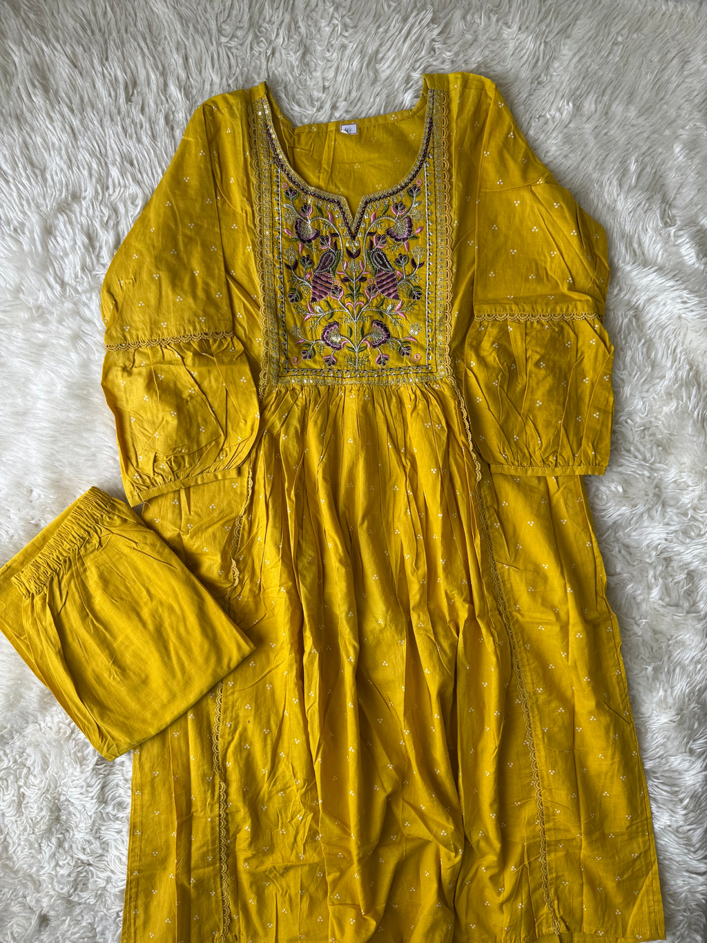 Cotton Kurti Pant Set