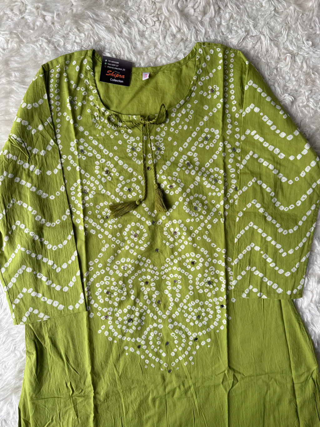 Premium Cotton Bandhani Set