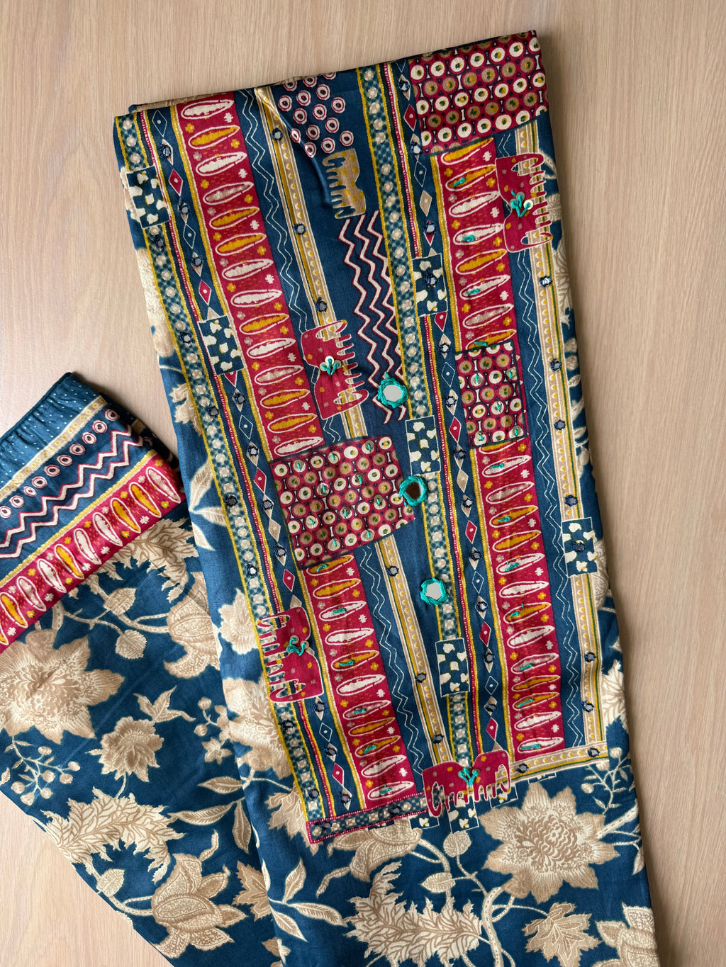 Premium Cotton Unstitched Set