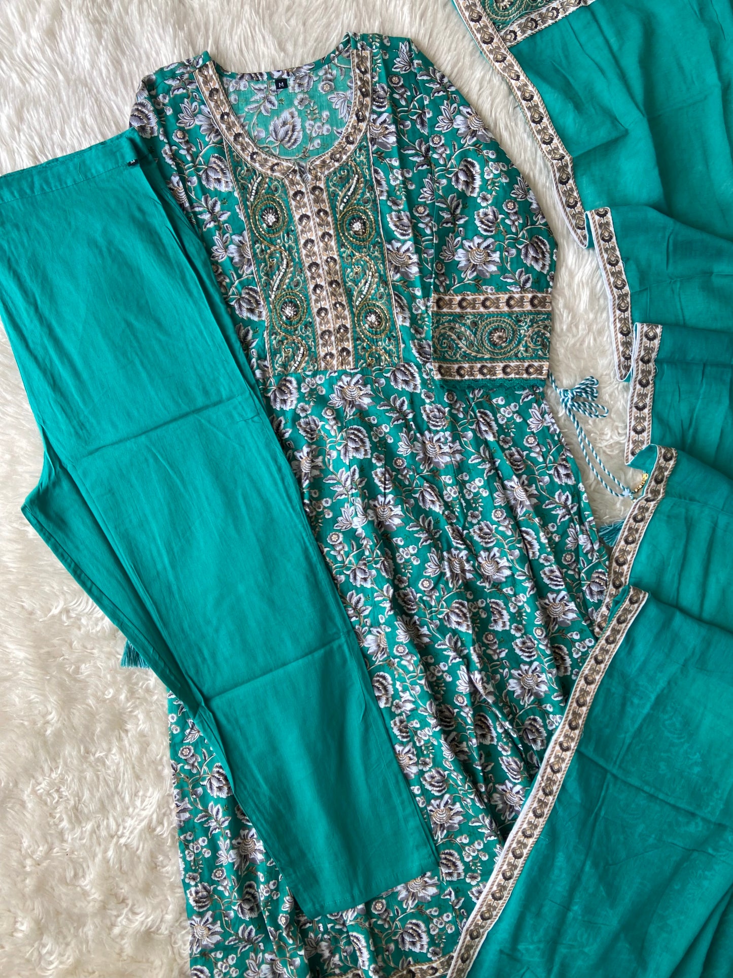 Budget Friendly FLARE Kurti Pant Dupatta Set