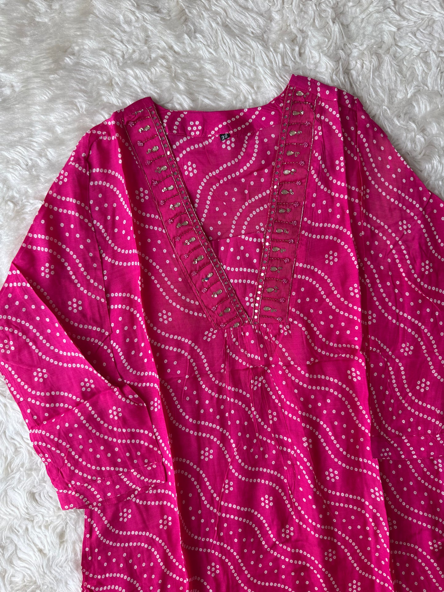 Mul Silk Kurti Pant Set