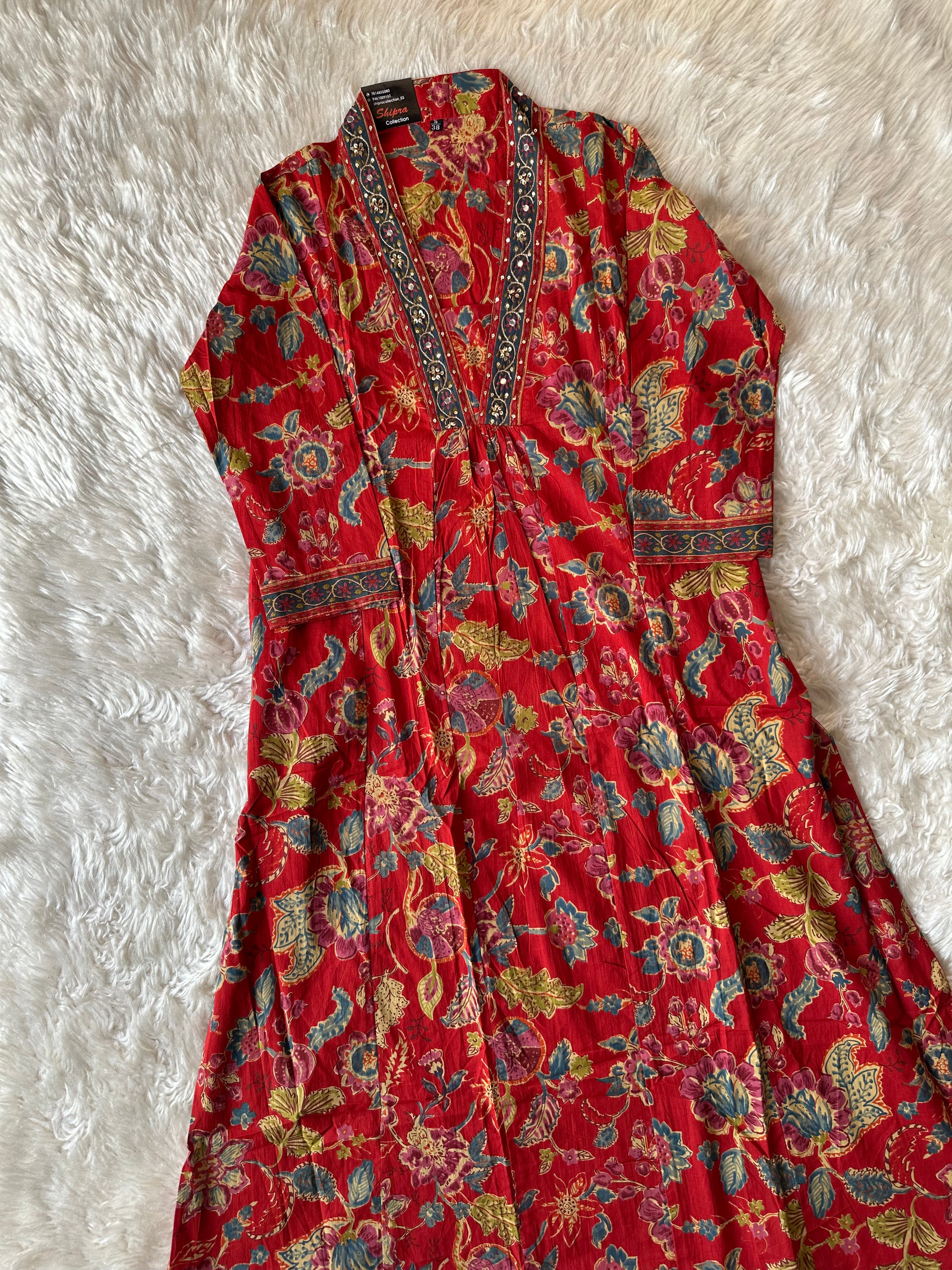 Premium Cotton Kurti Plazo Dupatta Set
