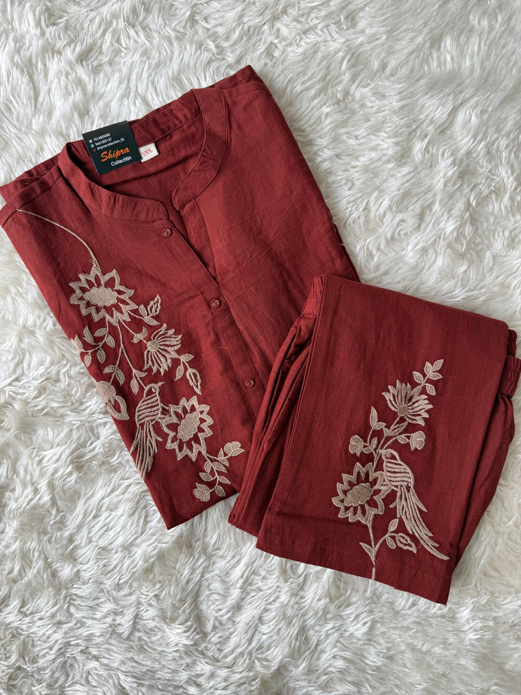 “Plus Size” Soft Khadi Cotton Co-ord Set