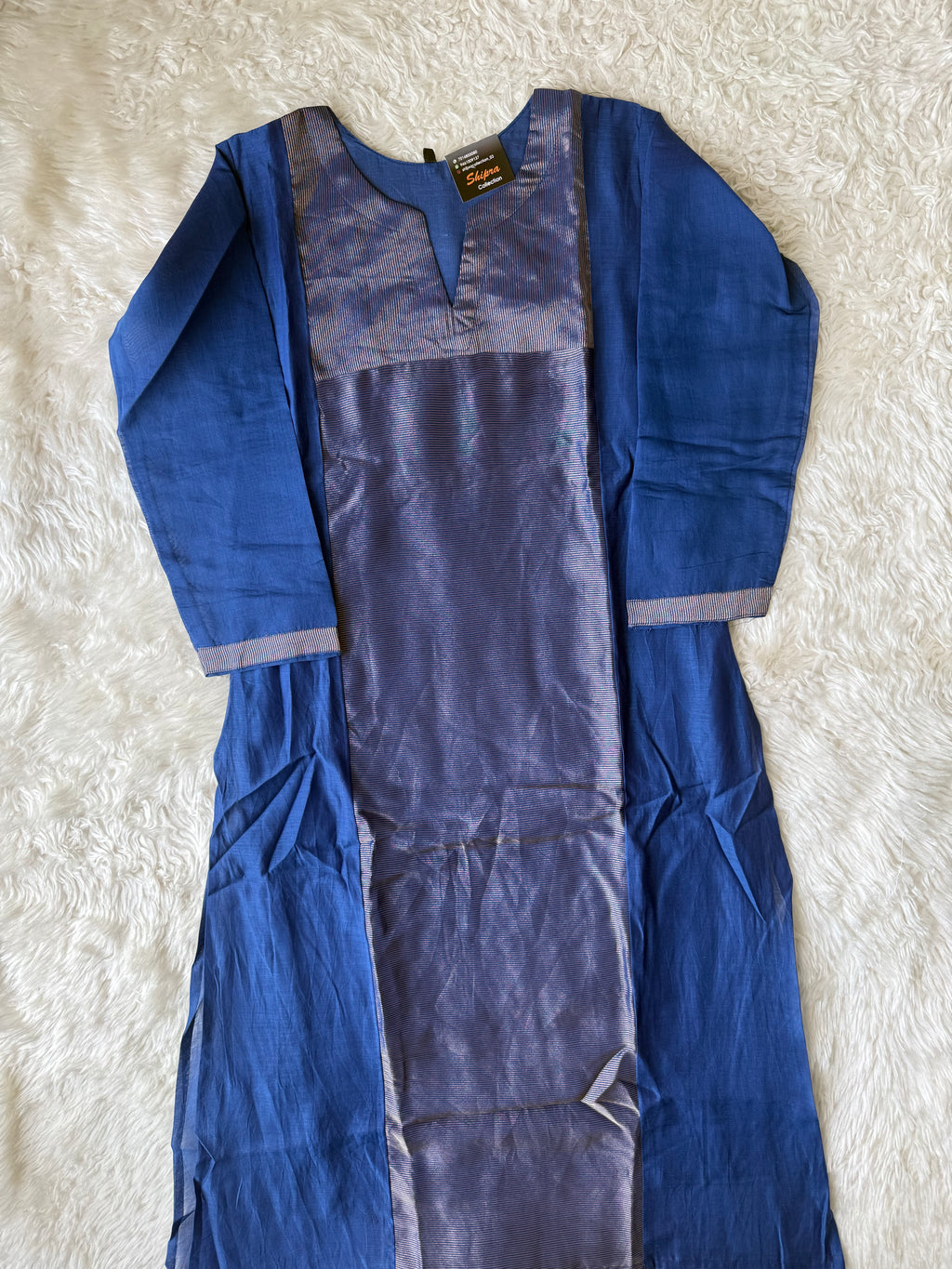 “Plus Size” Mul Chanderi Kurti Pant Dupatta Set