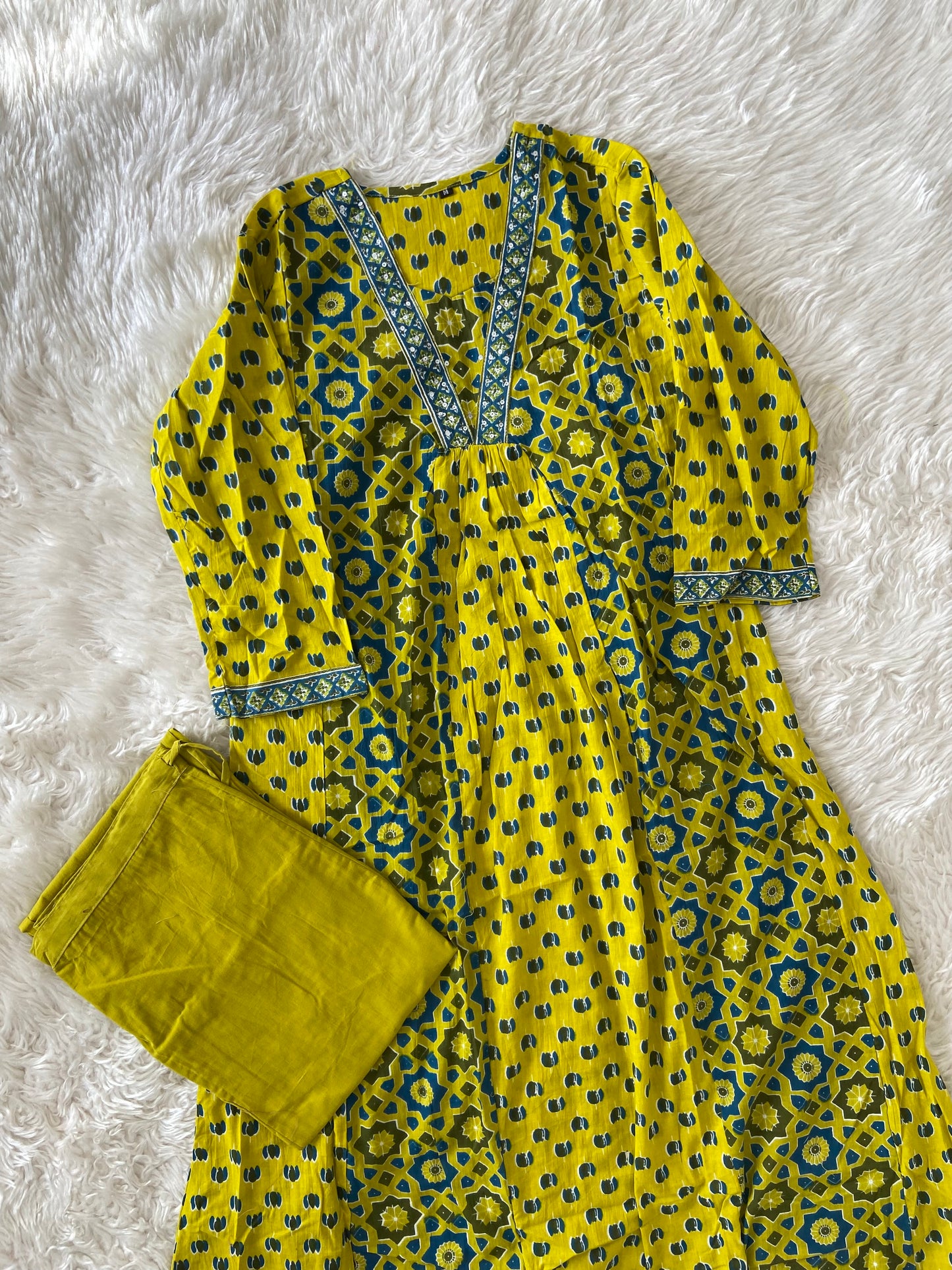 Cotton Kurti Pant Set