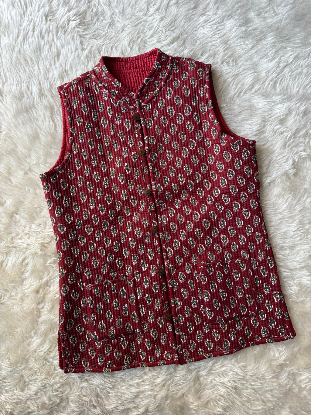 Reversible Quilted Sleevesless Jacket