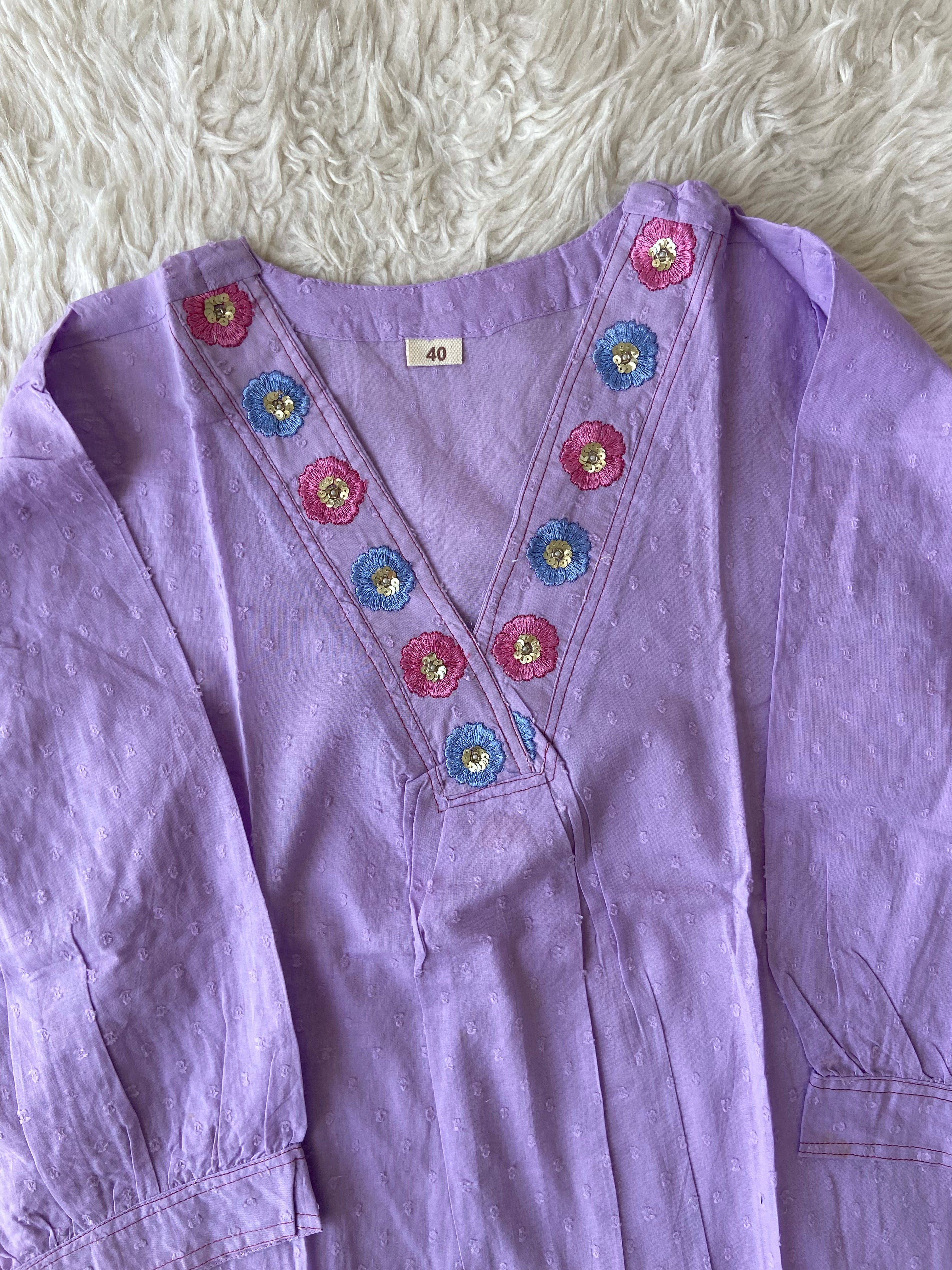 Mul Cotton Kurti Pant Dupatta Set