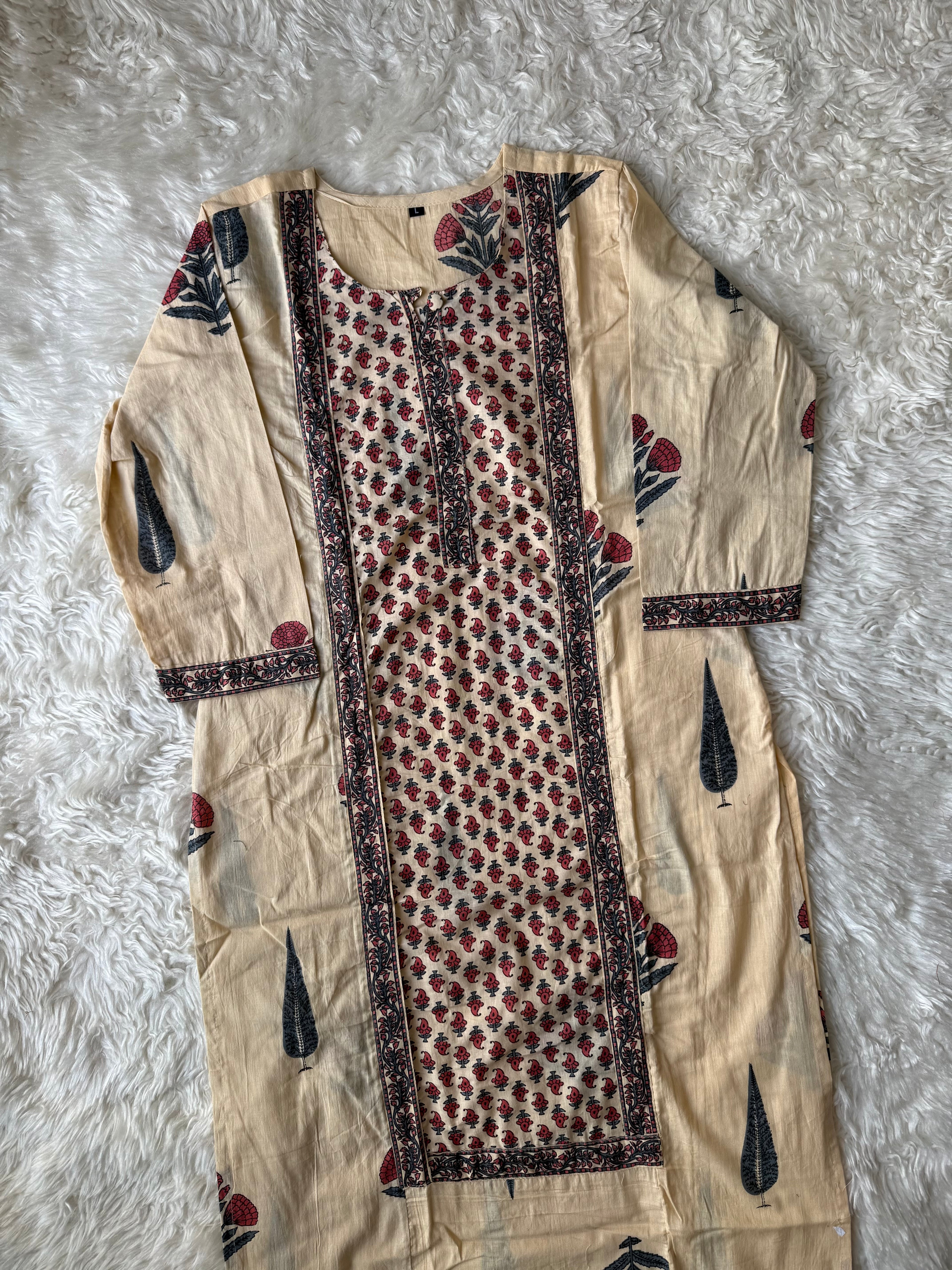 Cotton Kurti Pant Set