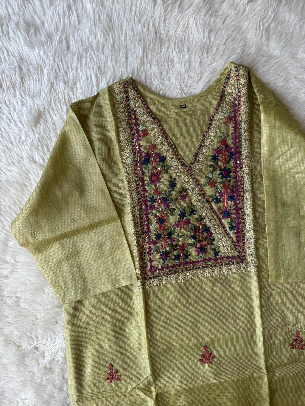 “Plus Size” Doriya Kurti Pant Dupatta Set