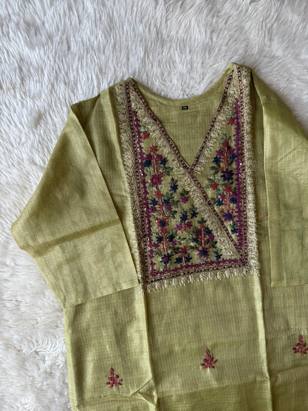 “Plus Size” Doriya Kurti Pant Dupatta Set