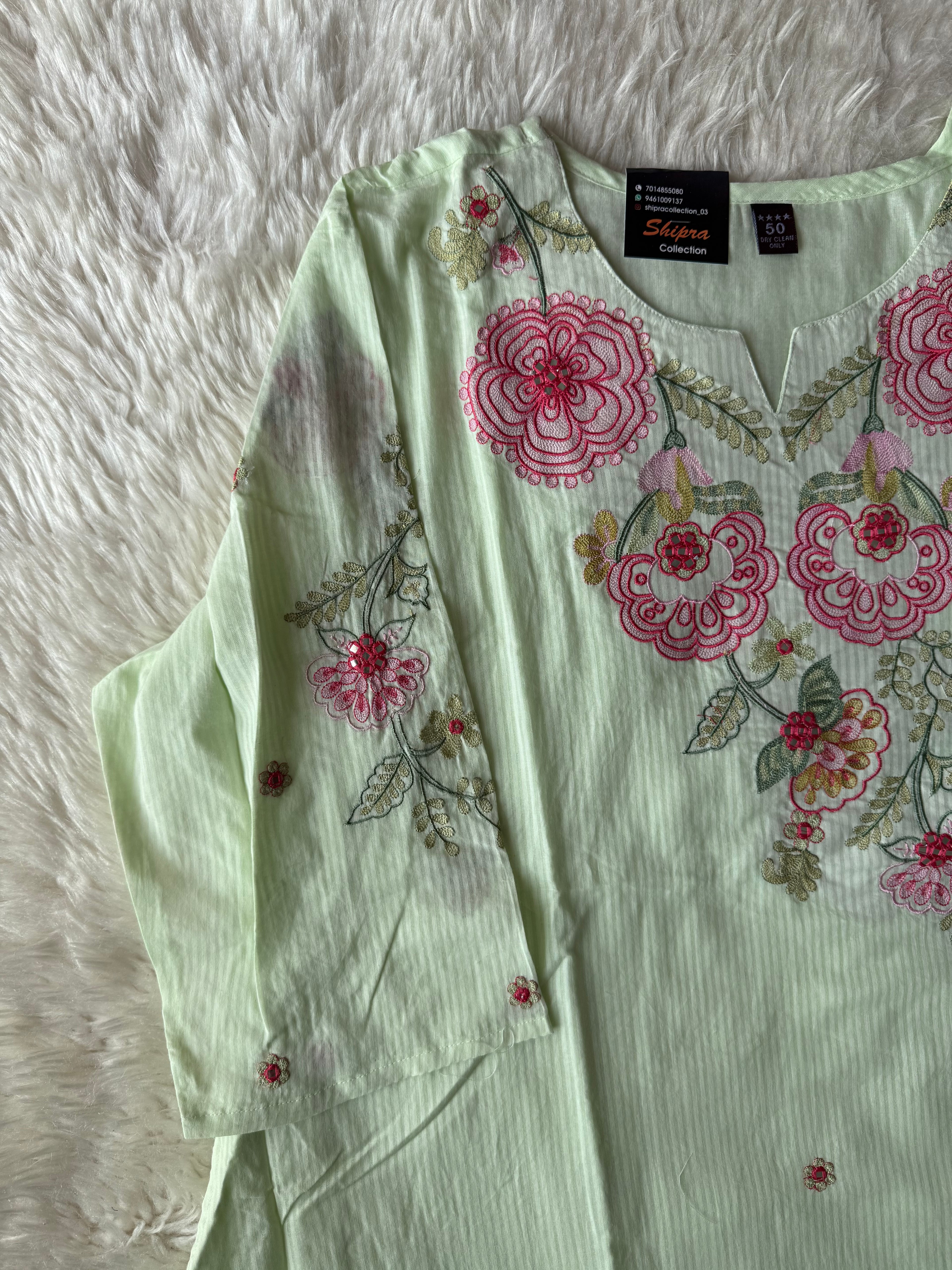 Premium Mul Cotton Thread Work Collection