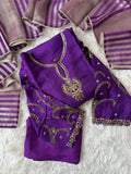 “Plus Size” Dola Silk Kurti Pant Dupatta Set