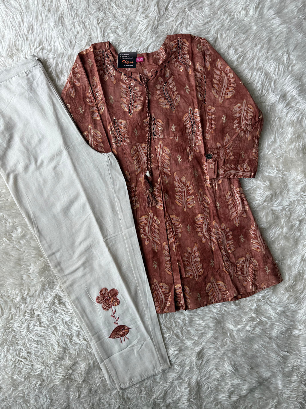 Breathable Cotton Patch Work Co-ord Set