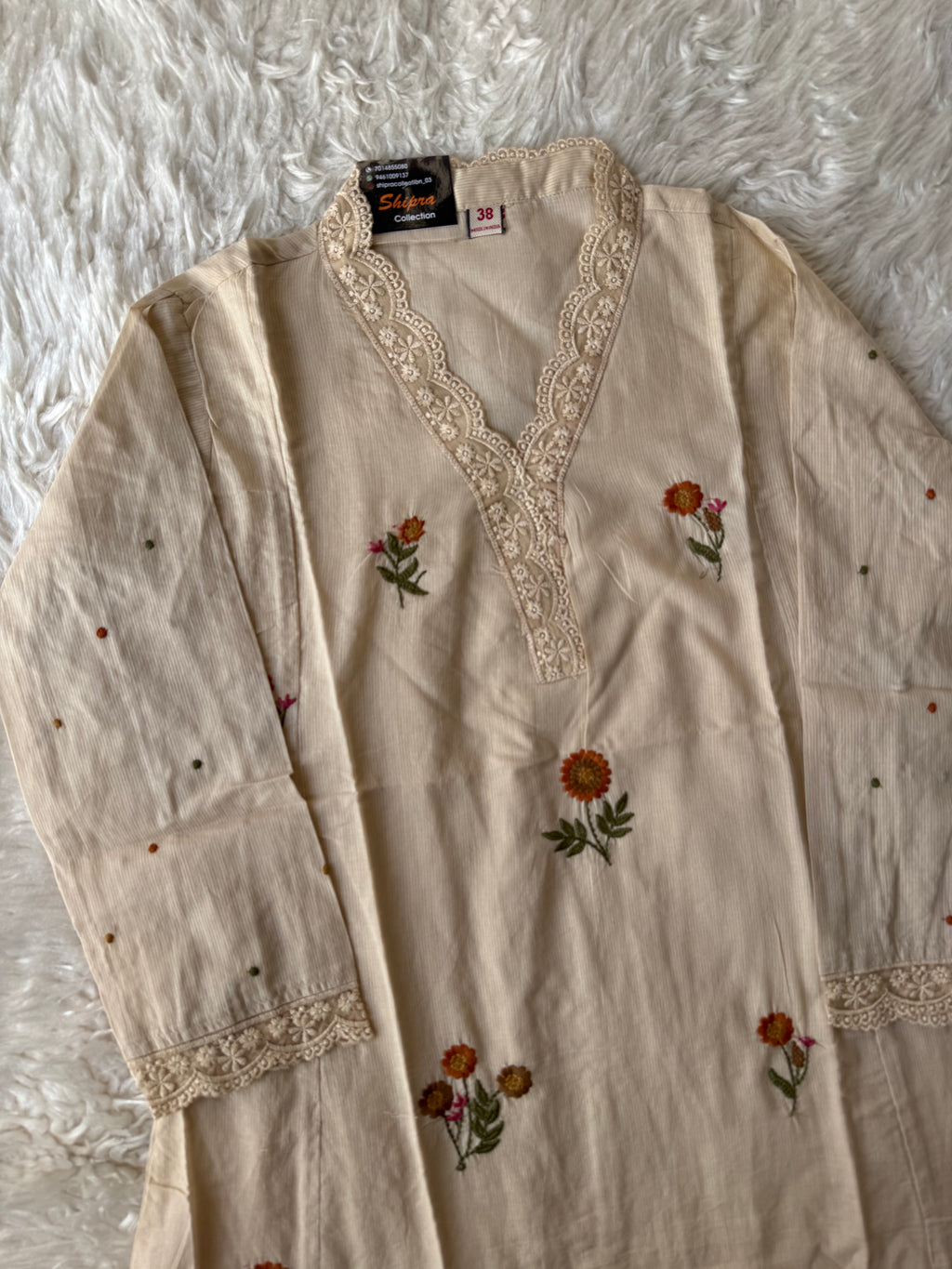 Premium Cotton Kurti Pant Dupatta Set