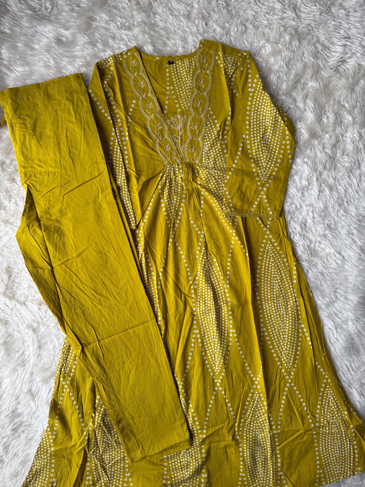 Cotton FLARE Kurti Pant Set