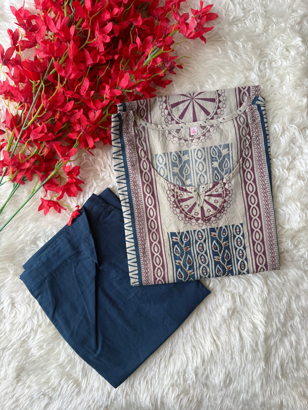 Pure Cotton Kurti Pant Set