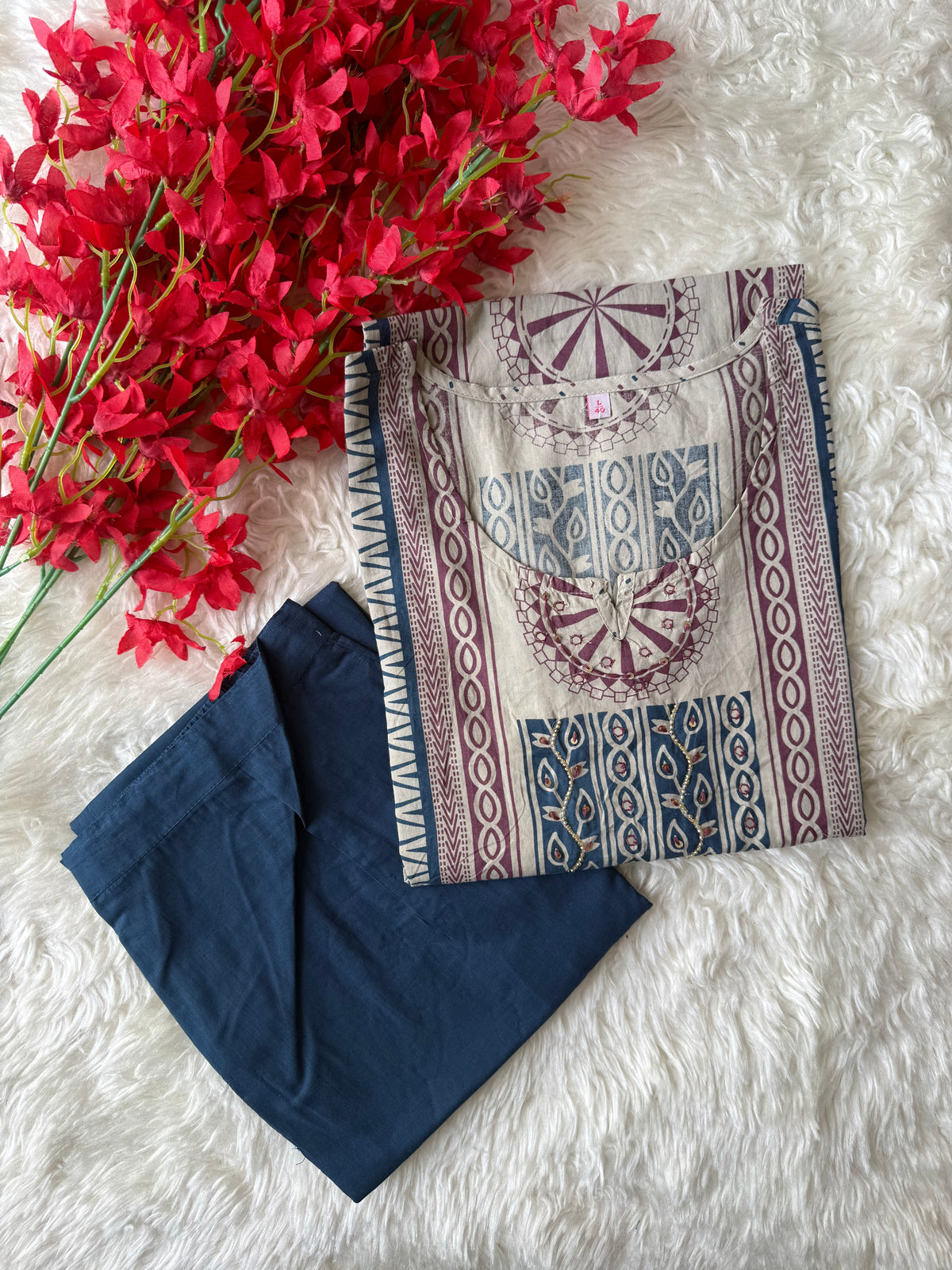 Pure Cotton Kurti Pant Set
