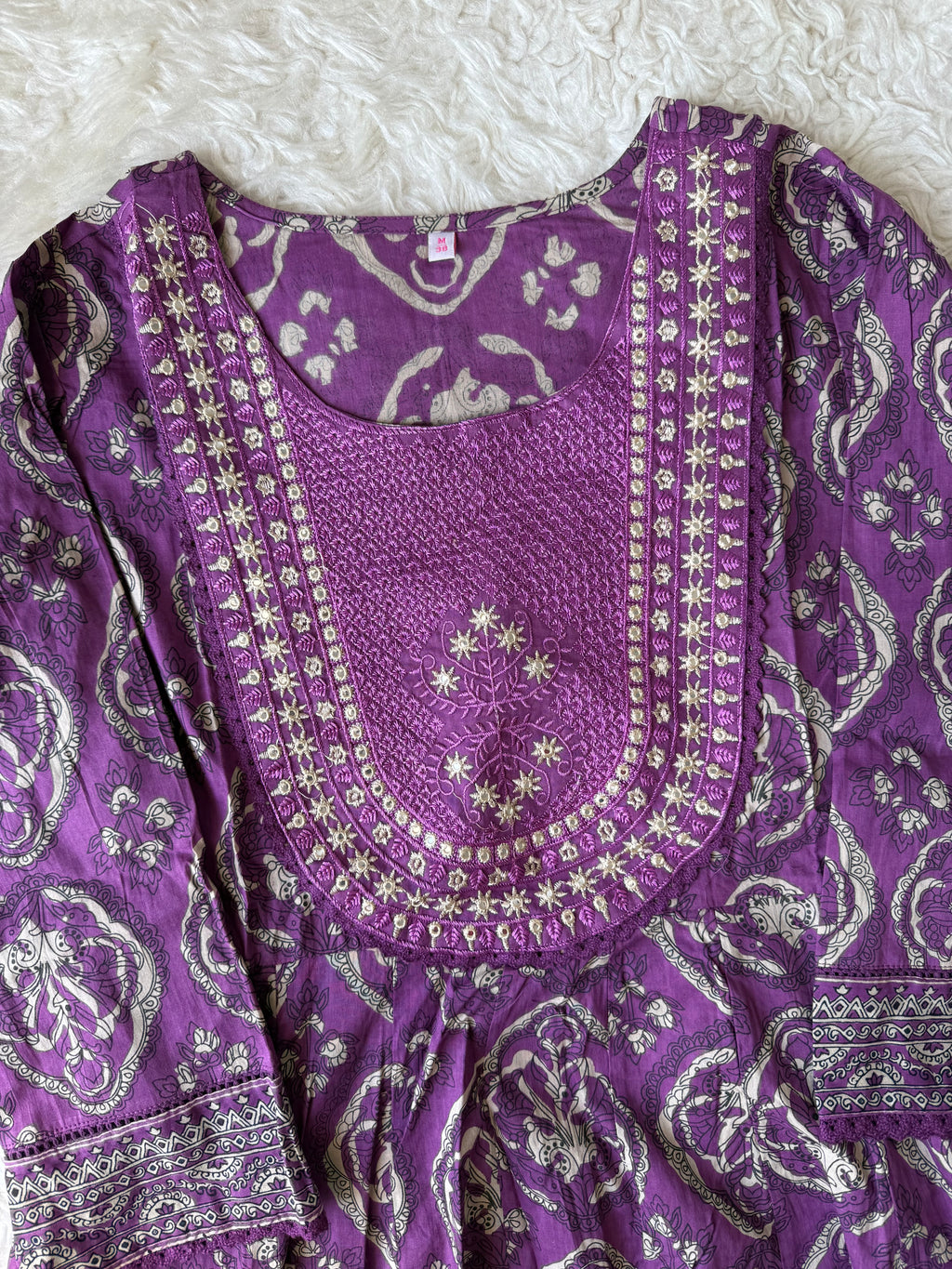 Premium Cotton Flare Kurti Pant Dupatta Set