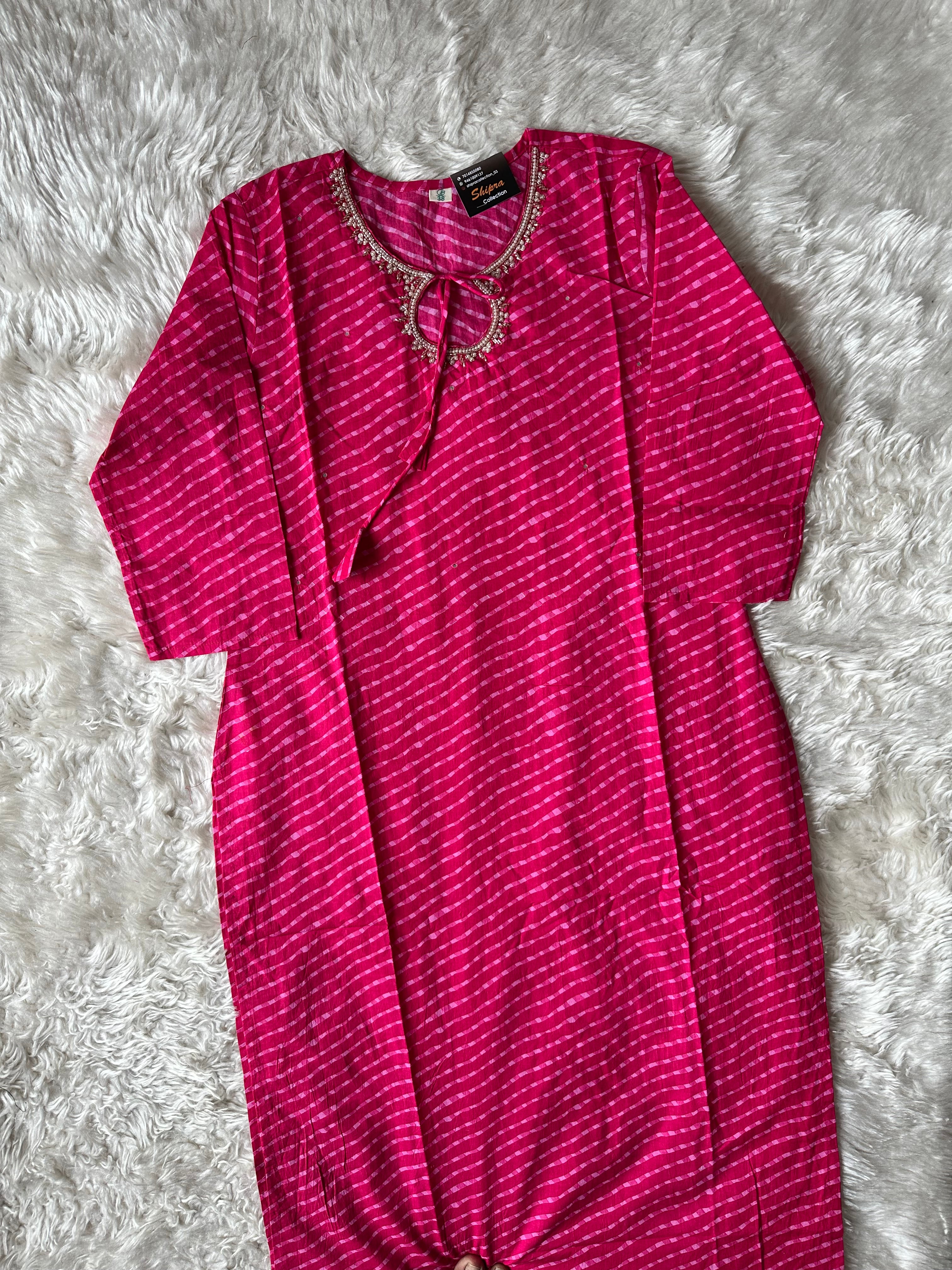 Premium Cotton Kurti Pant Dupatta Set