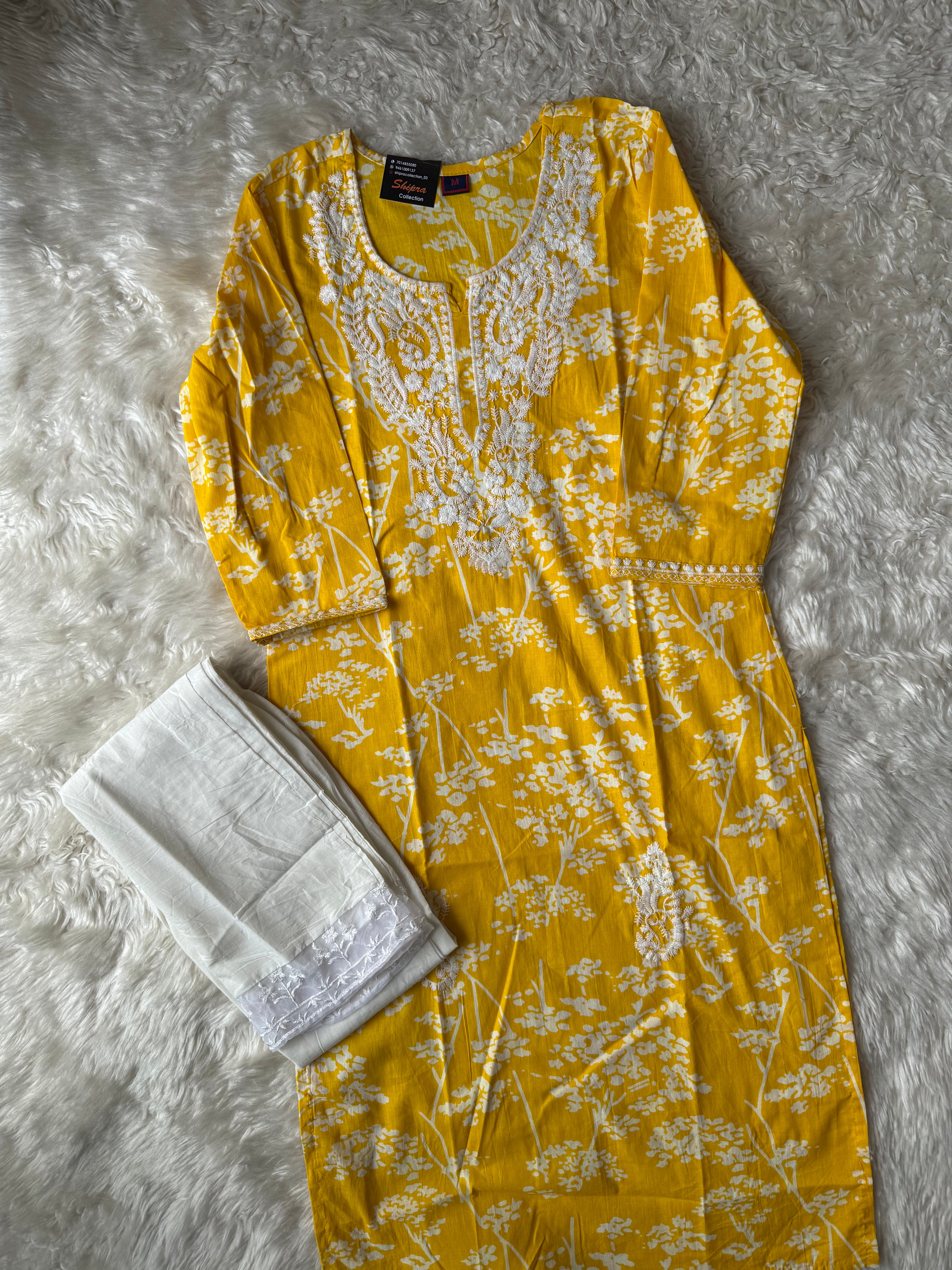 Cotton Kurti Pant Set