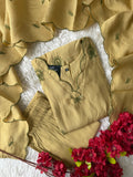 “ Plus Size” Muslin Silk Kurti Pant Dupatta Set