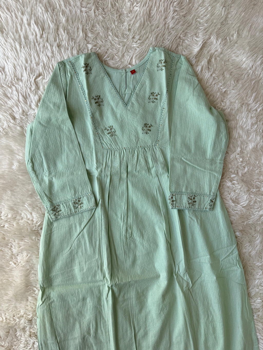Premium Khadi Cotton Kurti Pant Set