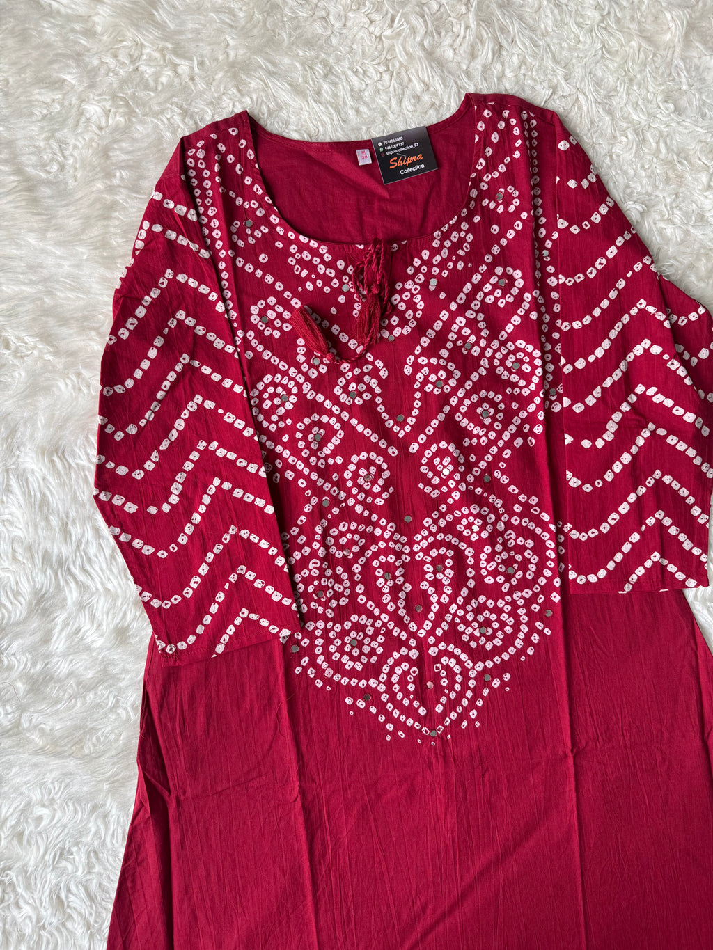 Premium Cotton Bandhani Set