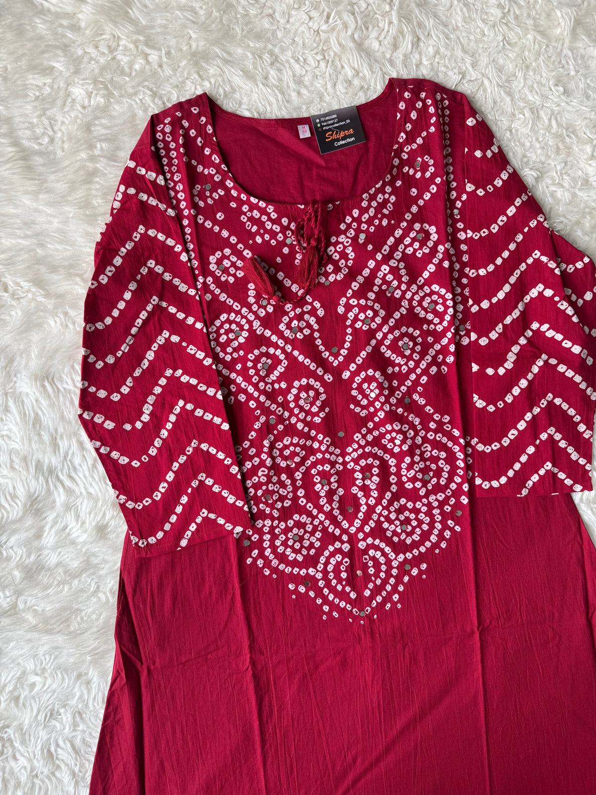 Premium Cotton Bandhani Set