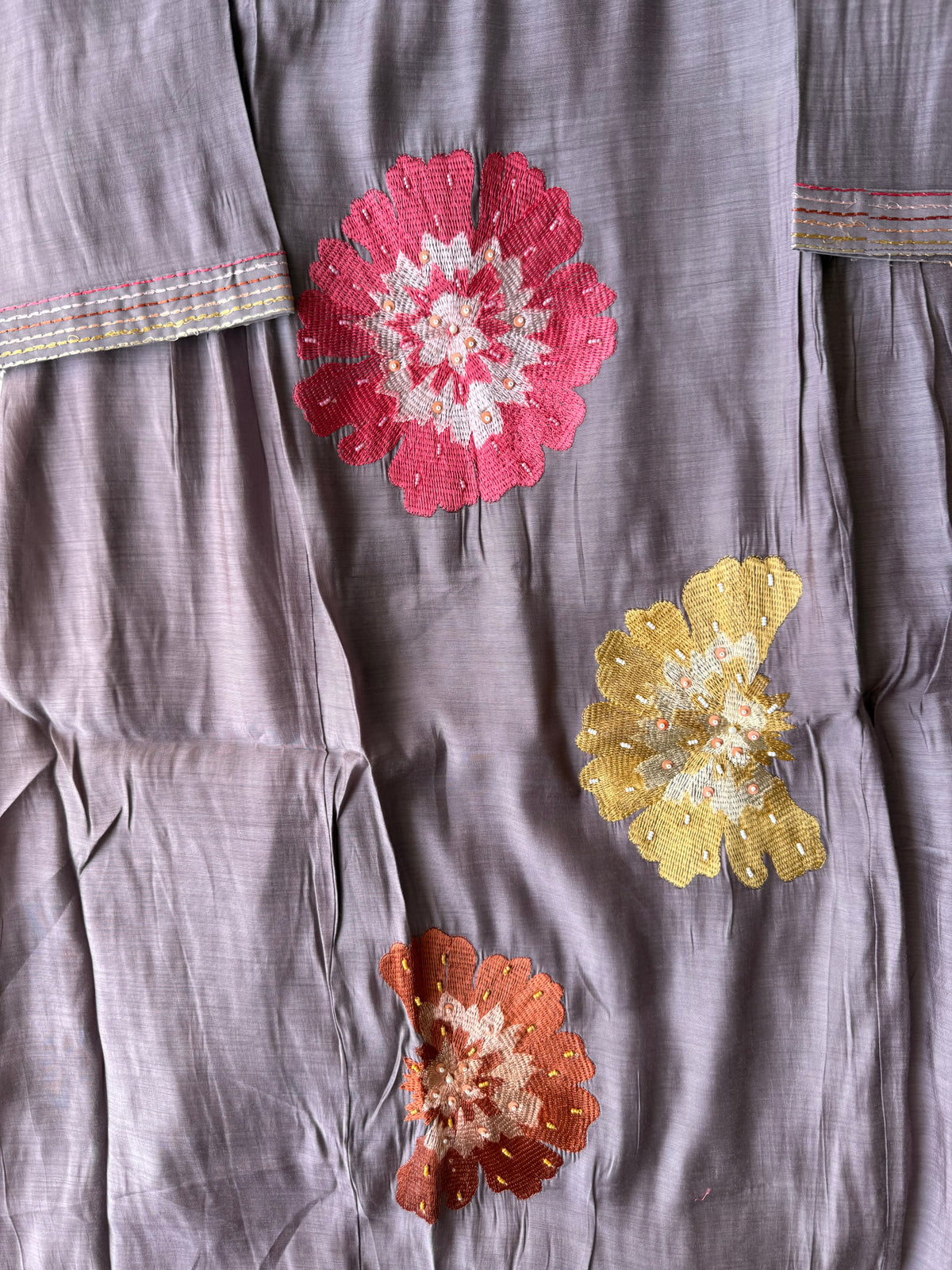 Mul Chanderi Kurti Pant Dupatta Set