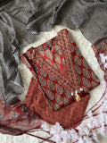 Pure Cotton Kurti Pant Dupatta Set