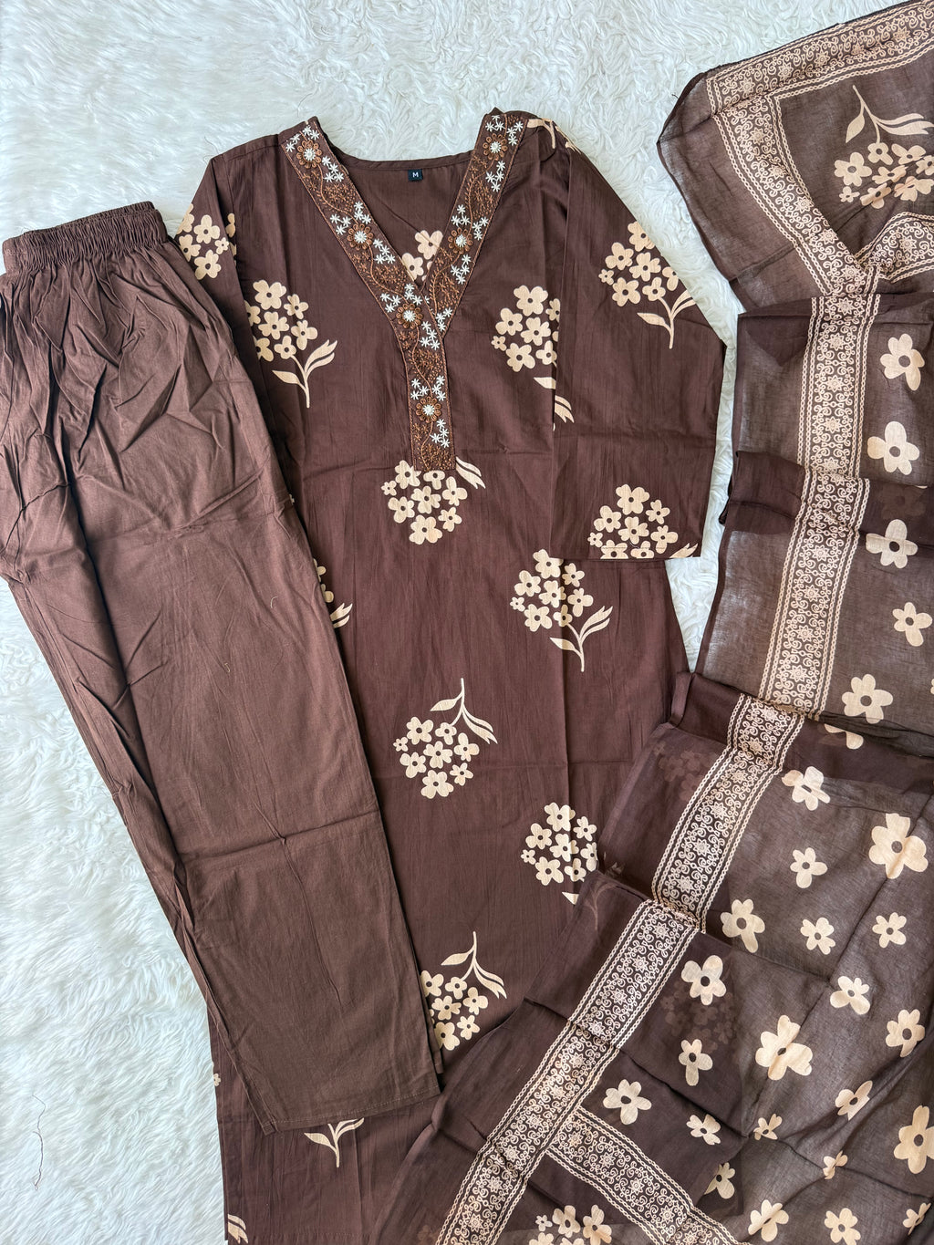 Budget Friendly Kurti Pant Dupatta Set