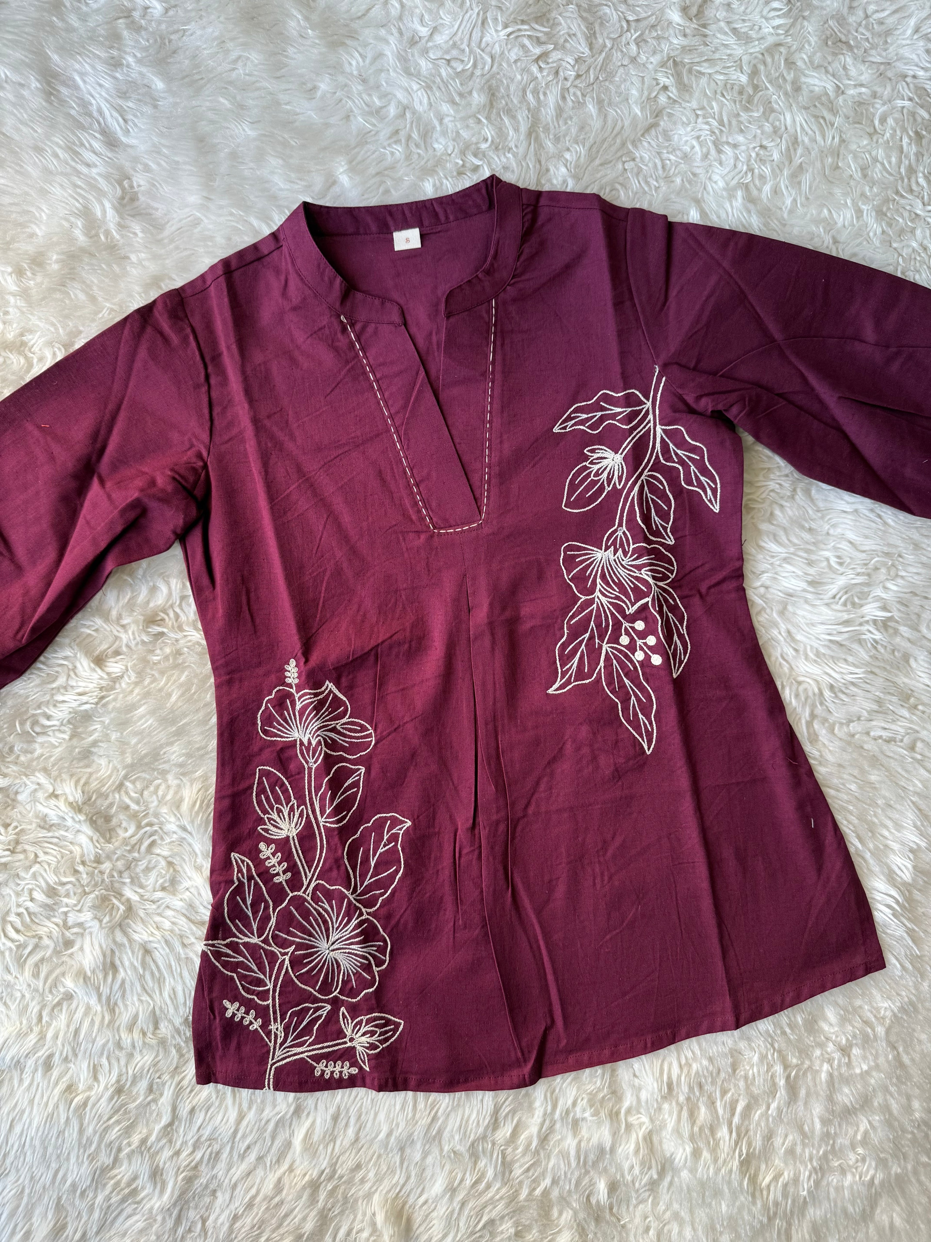 Khadi Cotton Short Kurti