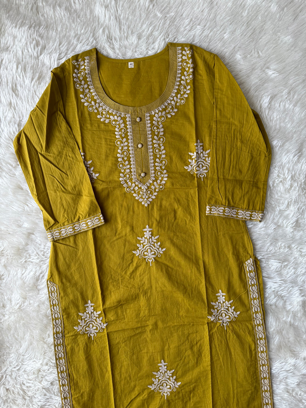 Premium Cotton Kurti Pant Dupatta Set
